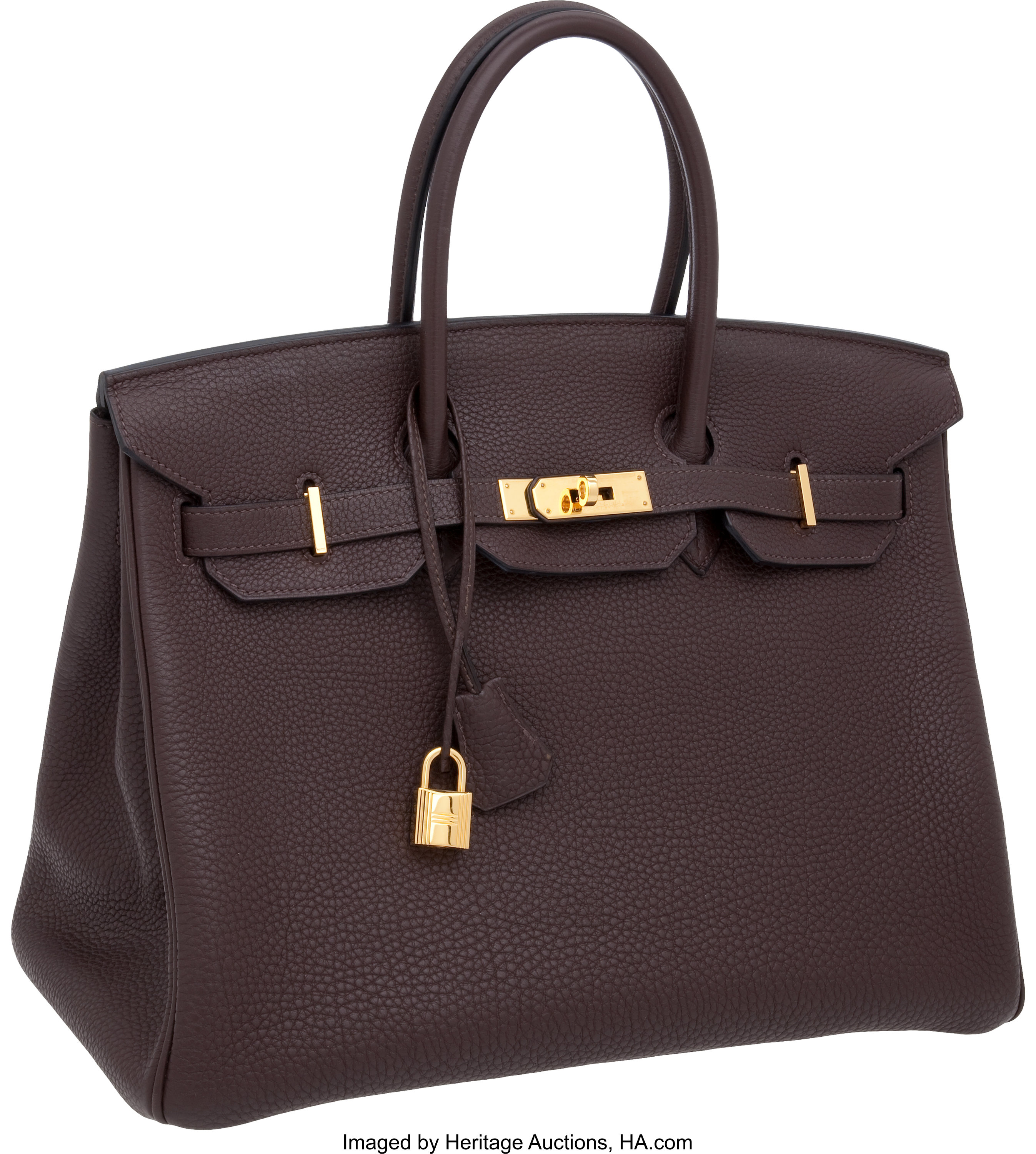 Hermes 35cm Chocolate Togo Leather Birkin Bag with Gold Hardware, | Lot ...