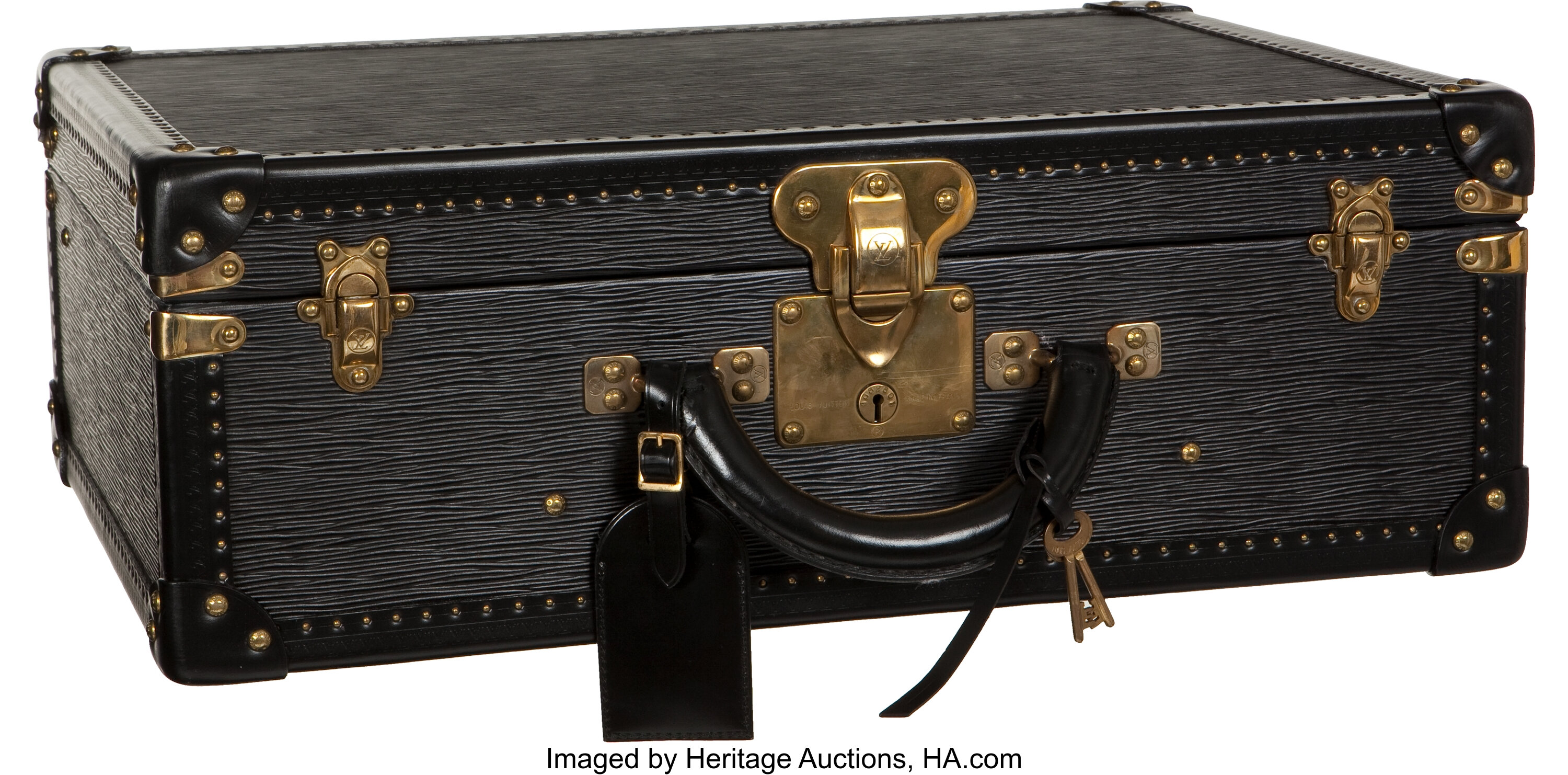 Louis Vuitton Rare Black Epi Leather Special Order 85cm Wardrobe, Lot  #14102
