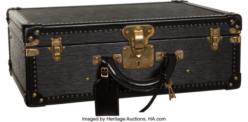 Louis Vuitton Rare Black Epi Leather Special Order 50cm Bisten, Lot #56162