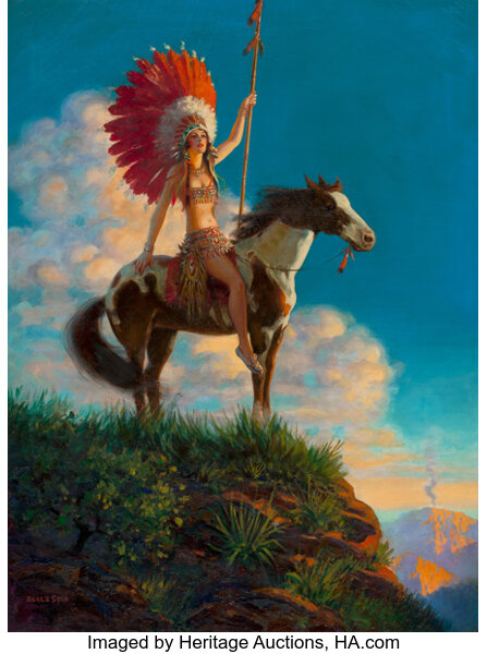 american indian princess painting