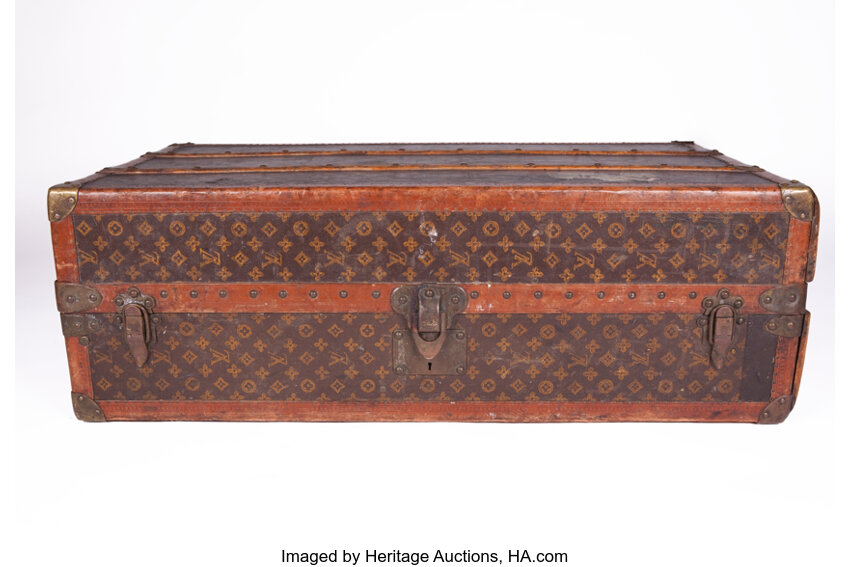 Early 1900 S Louis Vuitton Classic Monogram Wardrobe Steamer Trunk