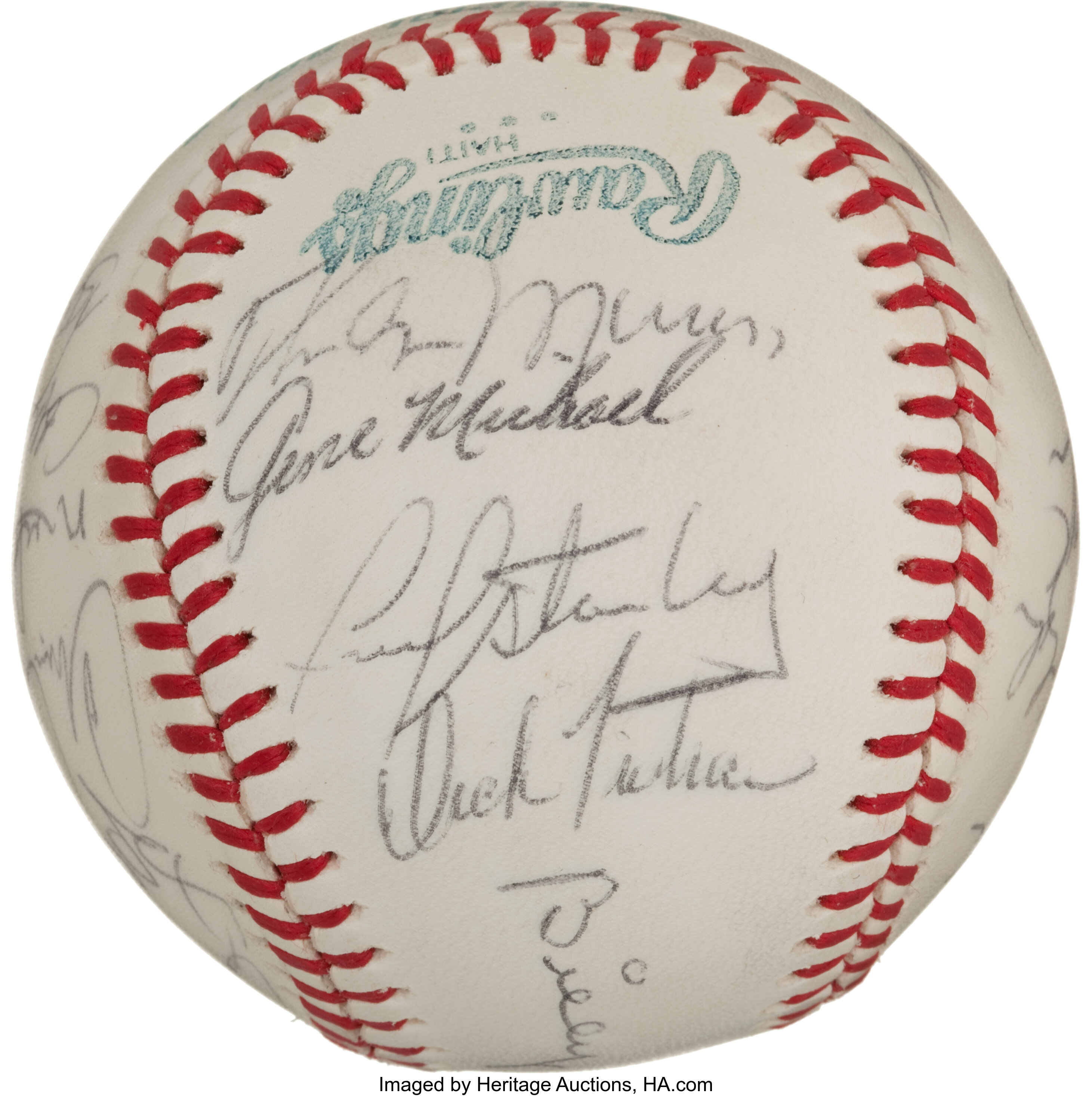 At Auction: Yankees Team Signed Balls All Featuring Thurman Munson