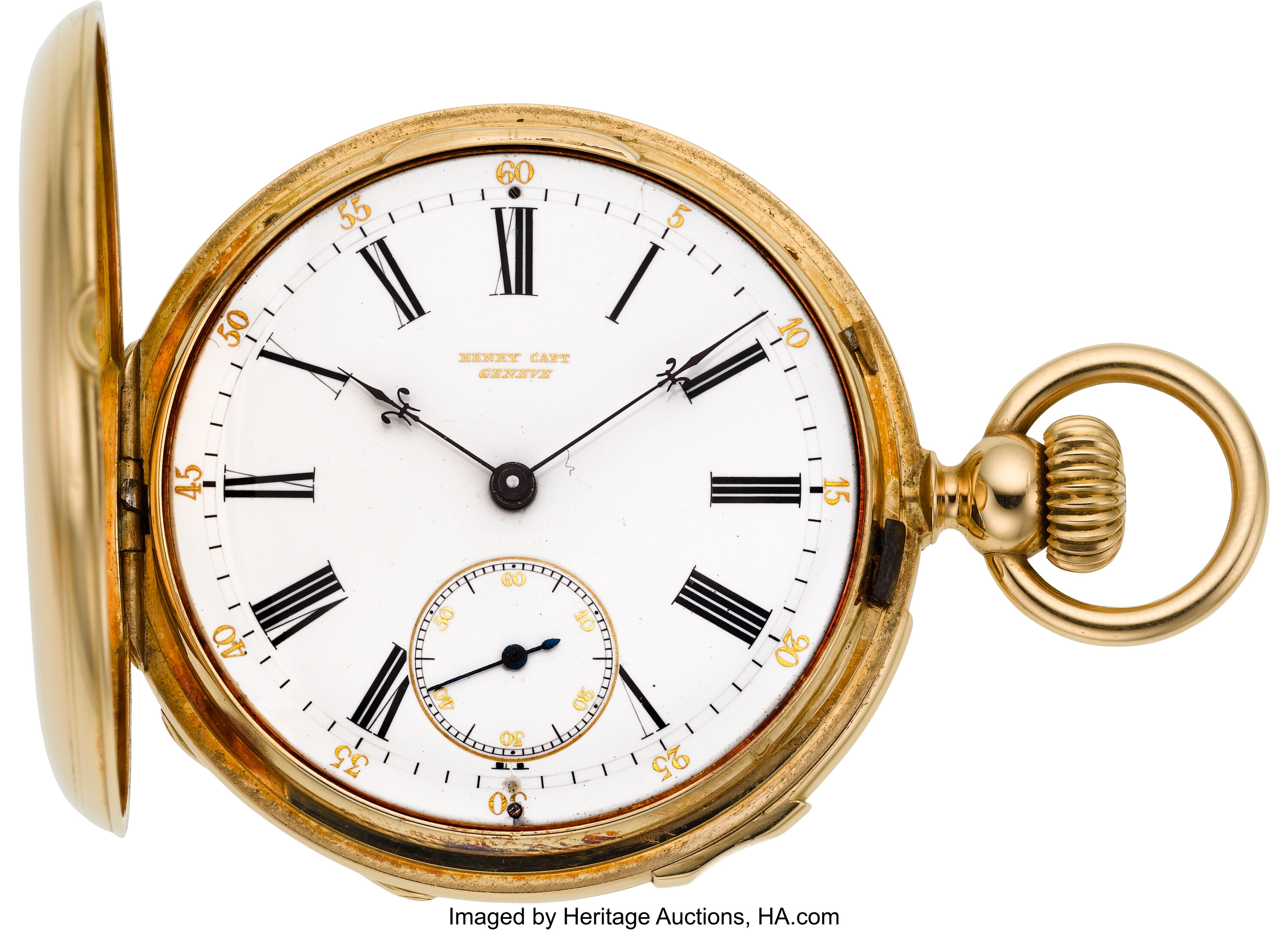 Henry Capt 18k Gold Quarter Hour Repeater 