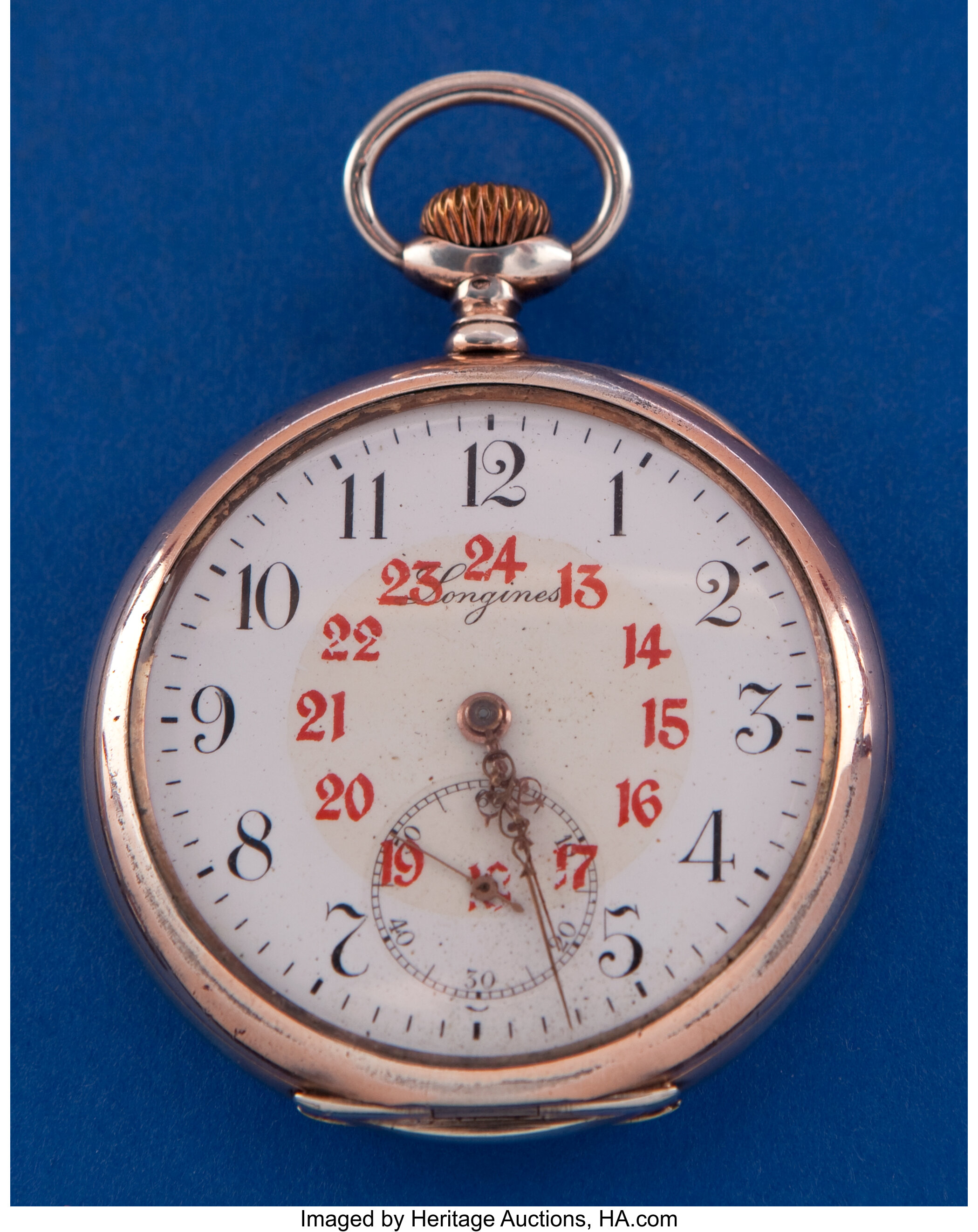 Longines Silver Grand Prix Pocket Watch. Timepieces Swiss and