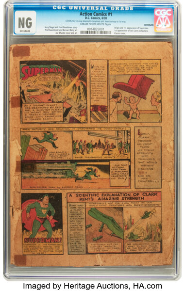 Copy of 'Action Comics' No. 1 sells for $3.21 million