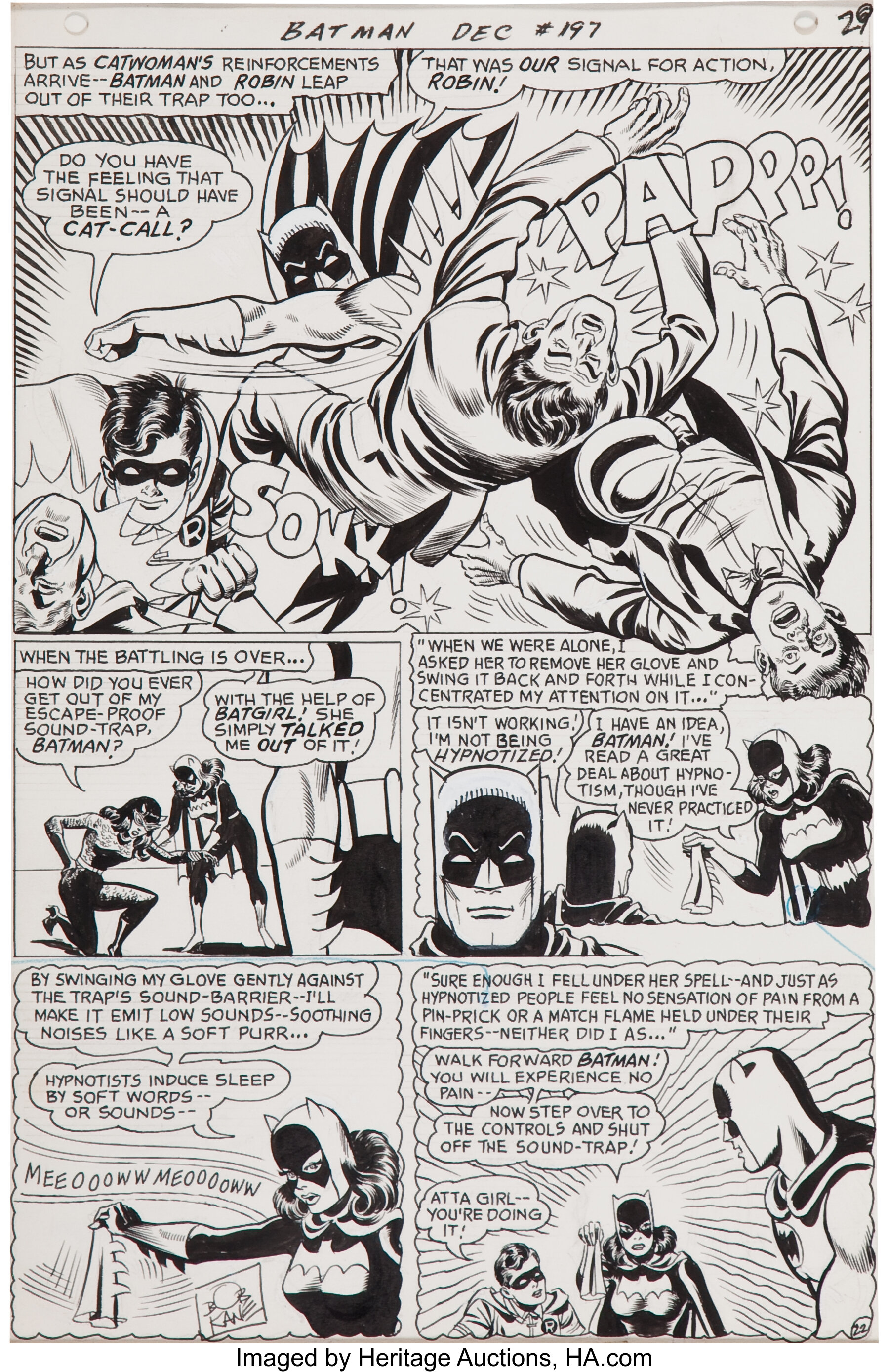 Bob Kane, Frank Springer, and Sid Greene Batman #197 page 22 | Lot #92103 |  Heritage Auctions