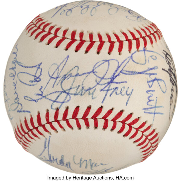 Kansas City Royals Autographed Baseball Memorabilia