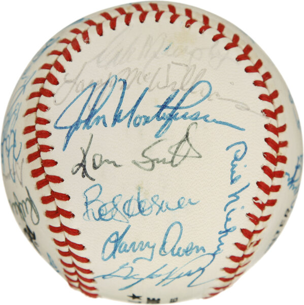 1981 Atlanta Braves Team Signed Baseball. The NL West champions