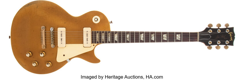 1969 Gibson Les Paul Gold Top Electric Guitar #539382.... Musical