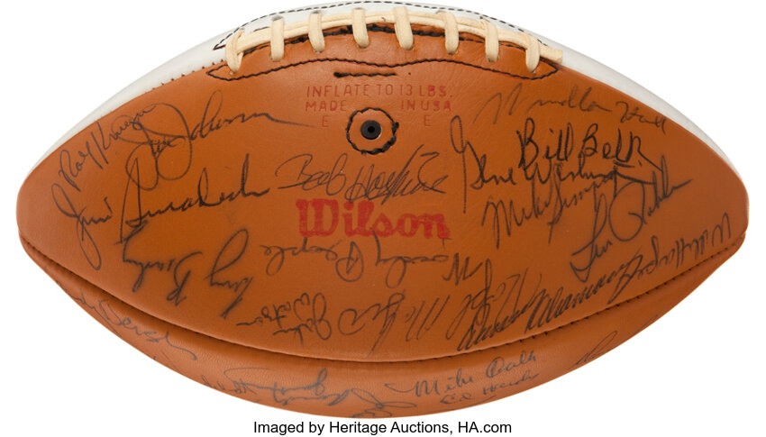 1973 San Francisco 49ers Team Signed Football. Football