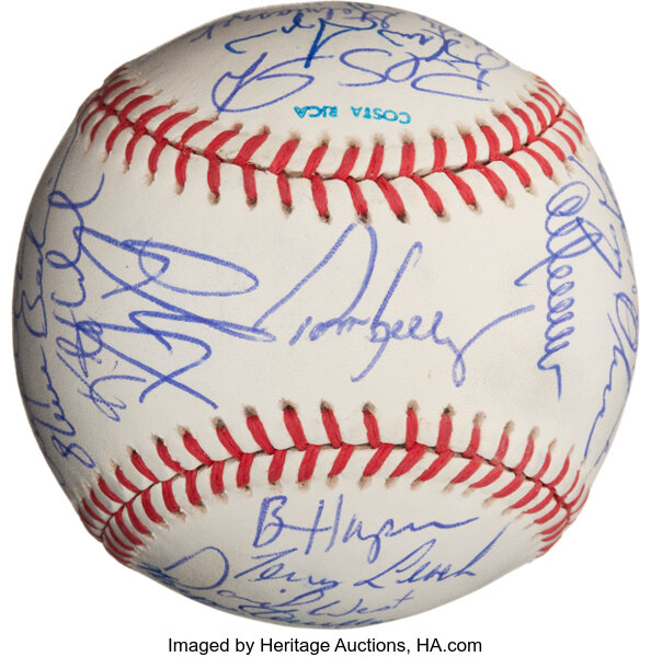 1986 Minnesota Twins Team Signed Baseball With Kirby Puckett With