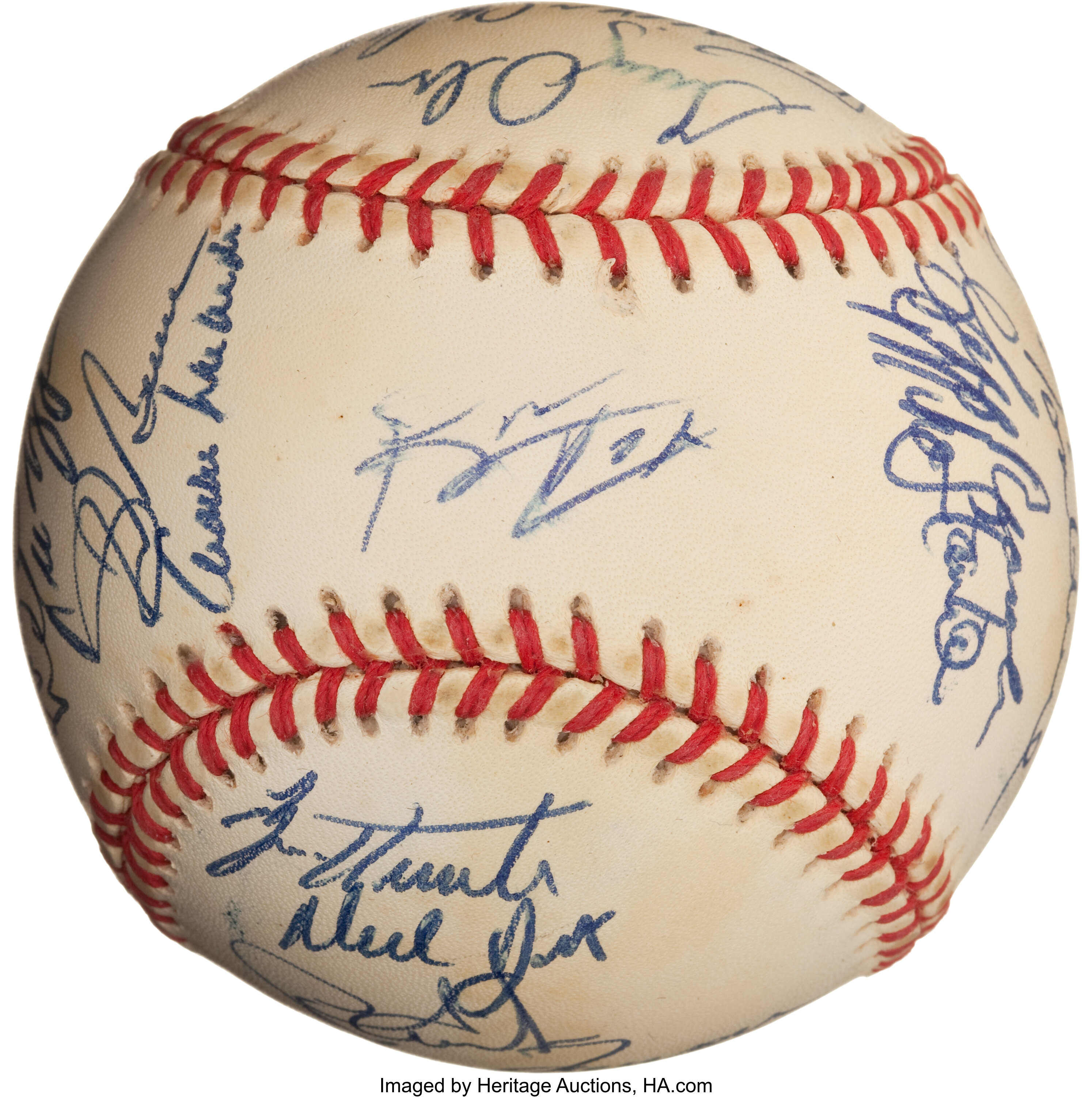 Lot Detail - 1992 Atlanta Braves Team Signed National League Champions  World Series Baseball With 27 Signatures