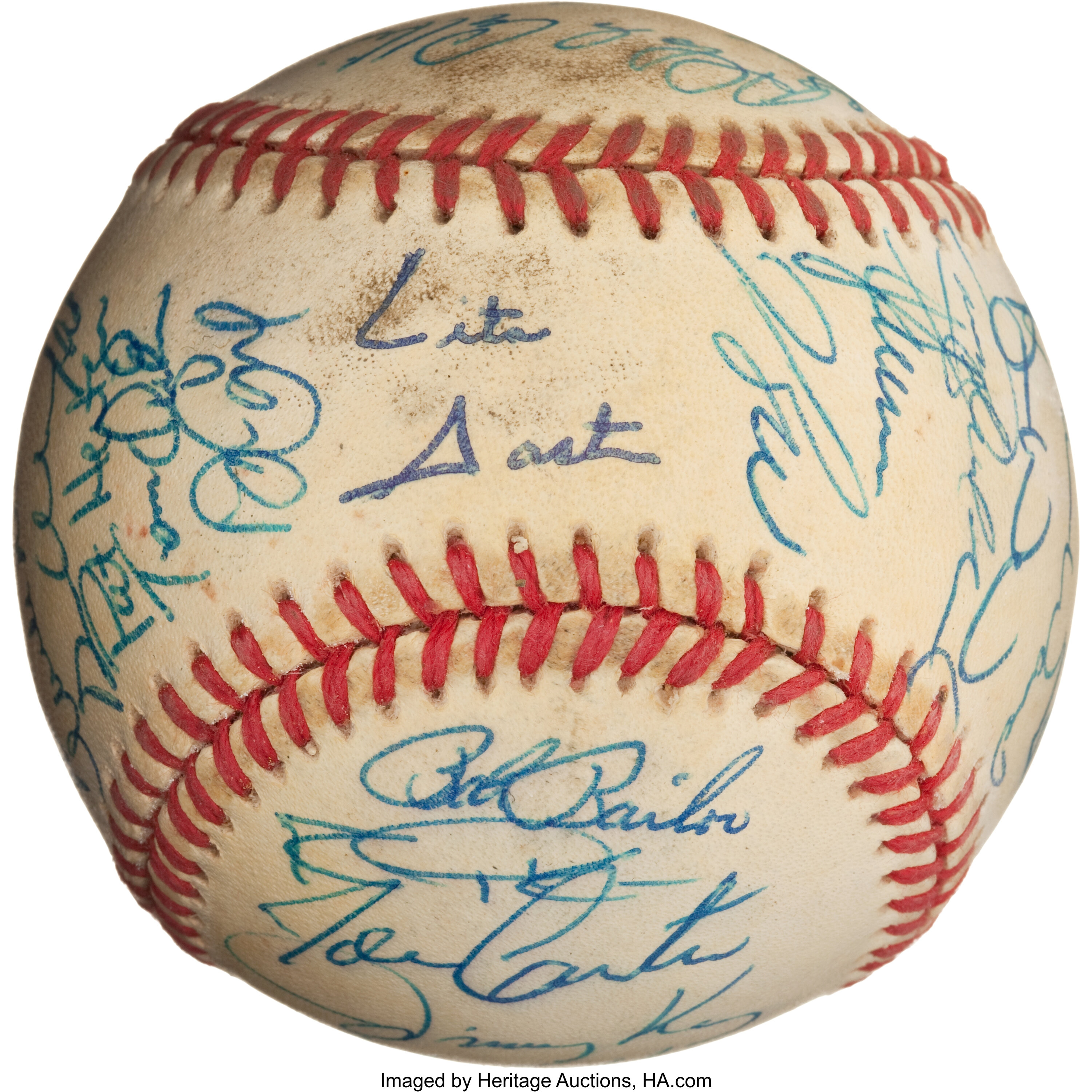 Baseball from the 1992 World Series autographed by Joe Carter