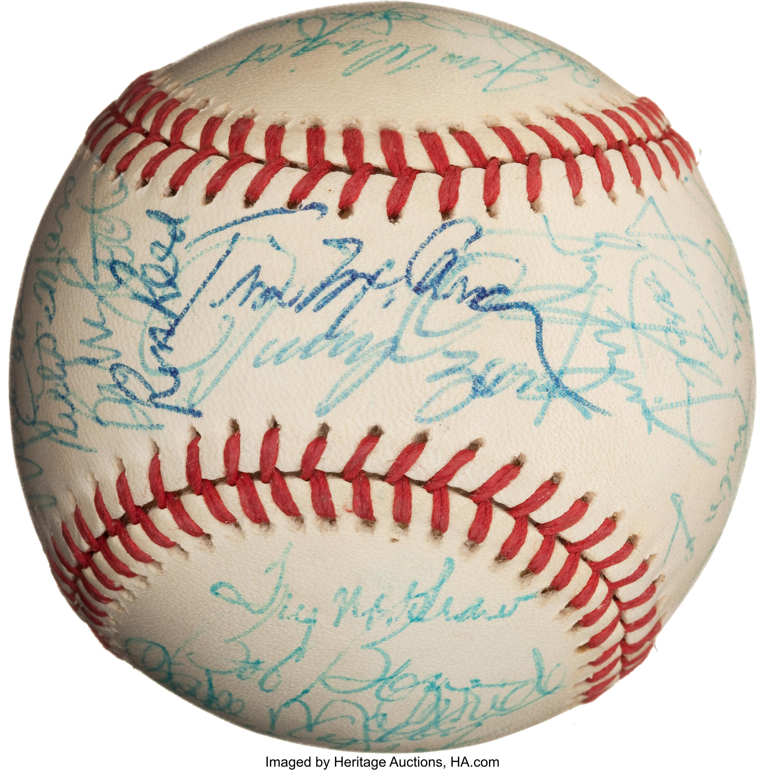 1976 CHICAGO WHITE SOX AMERCIAN LEAGUE TEAM SIGNED BASEBALL - 8 SIGNATURES