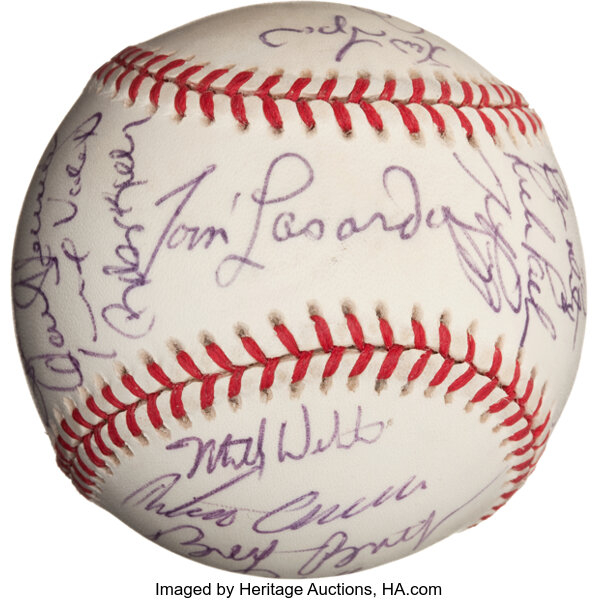 1940's and 1950's Dodgers Clubhouse Signature Team Signed