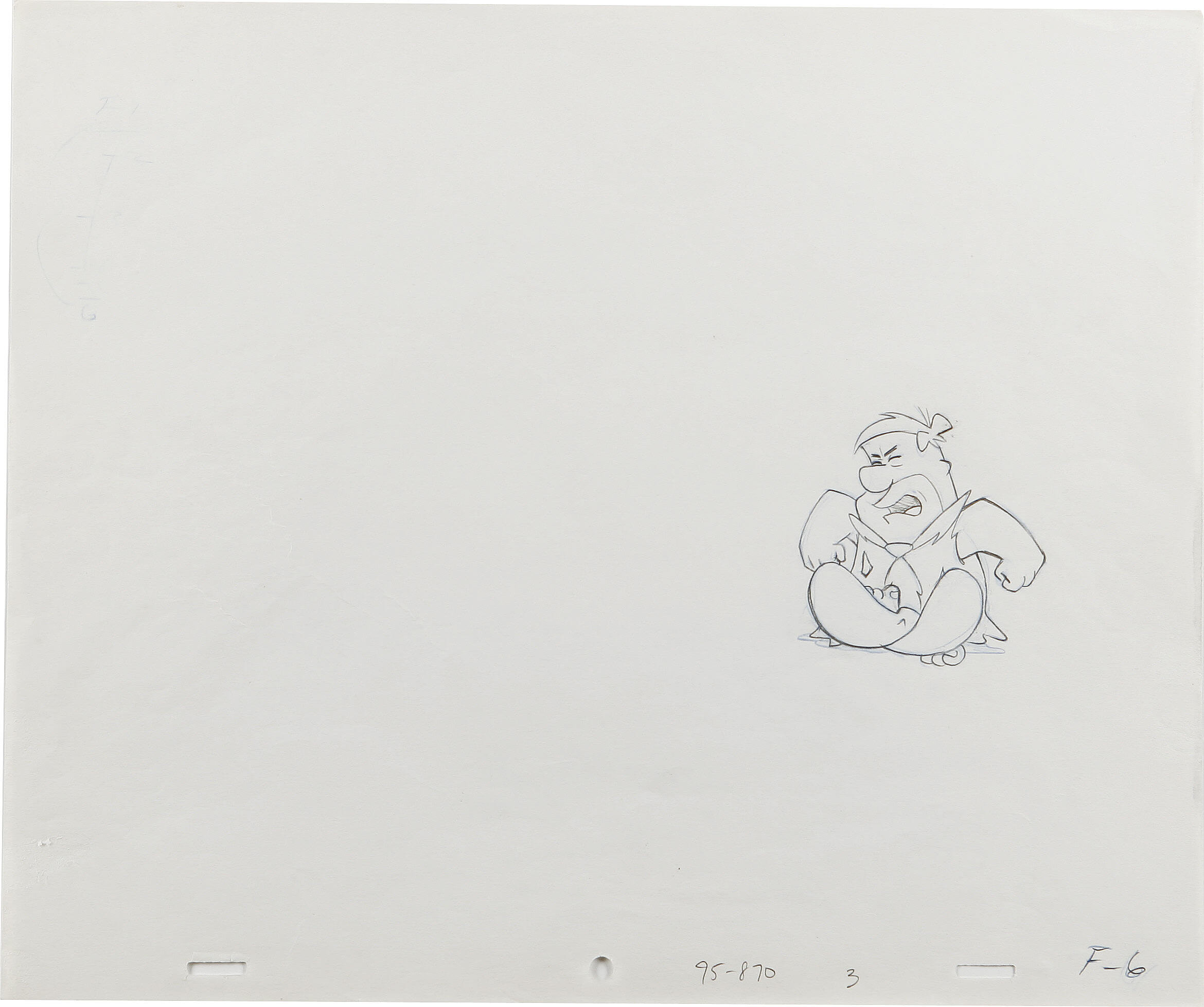 Fred Flintstone and Barney Rubble Animation Production Drawing | Lot ...