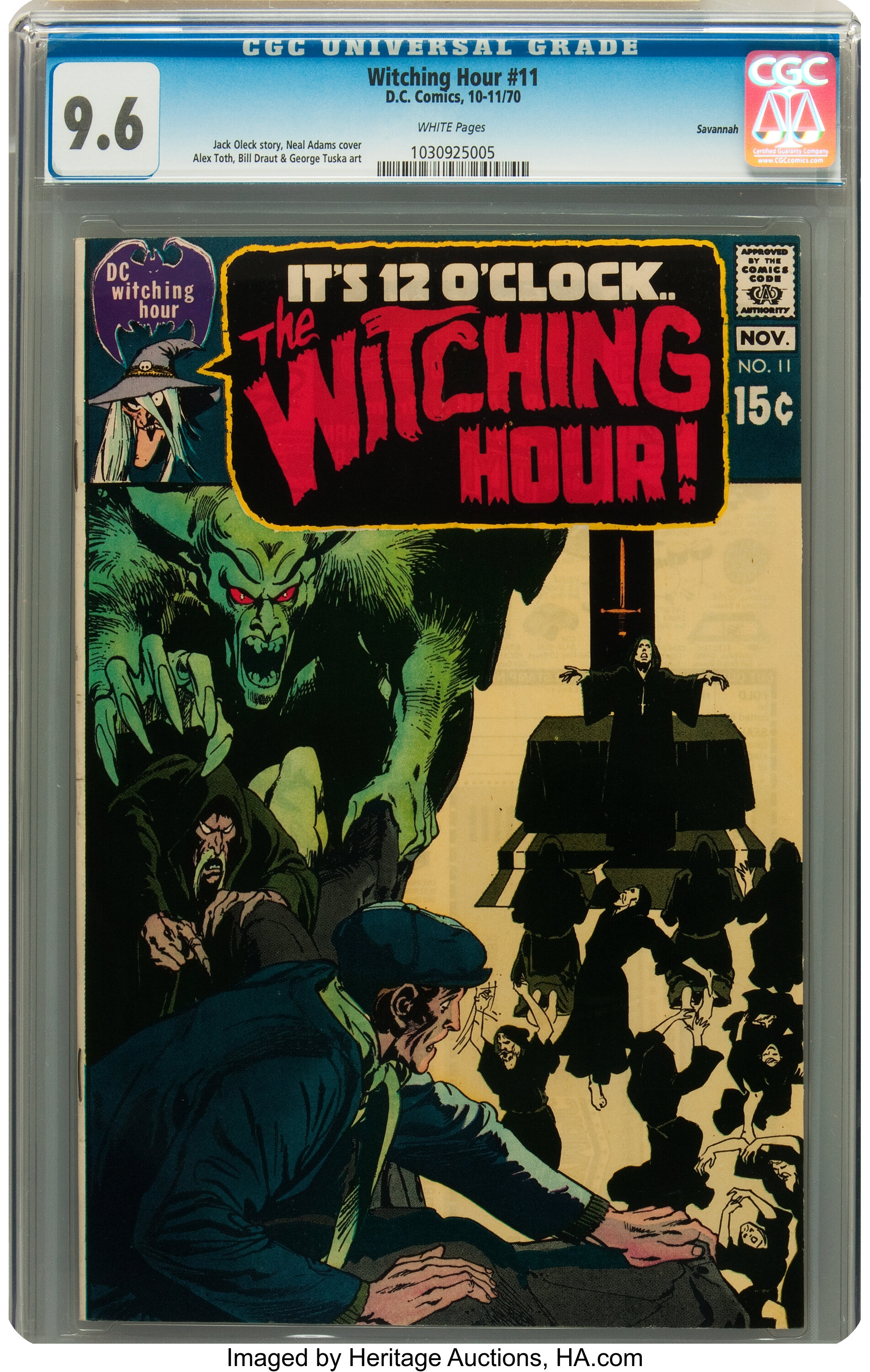 The Witching Hour 11 Savannah Pedigree Dc 1970 Cgc Nm 9 6 Lot Heritage Auctions