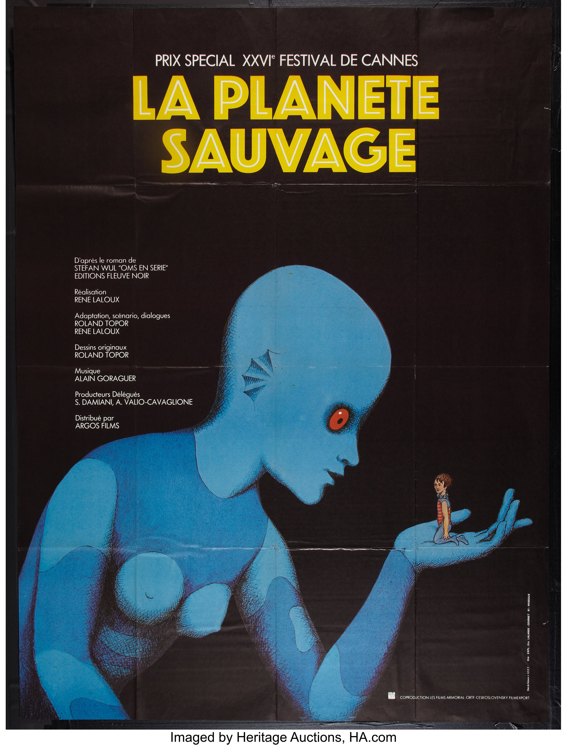 Fantastic Planet Argos Films 1973 French Grande 46 X 61 Lot 54129 Heritage Auctions