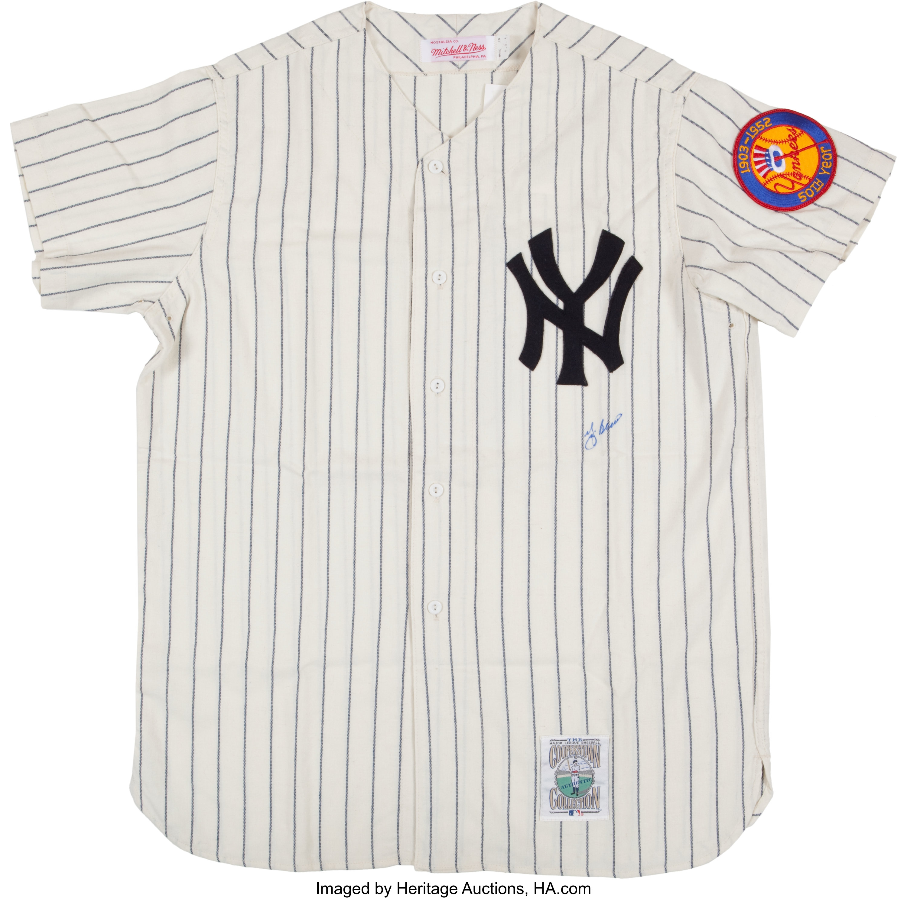 Yogi Berra Signed Jersey.... Baseball Collectibles Uniforms | Lot ...