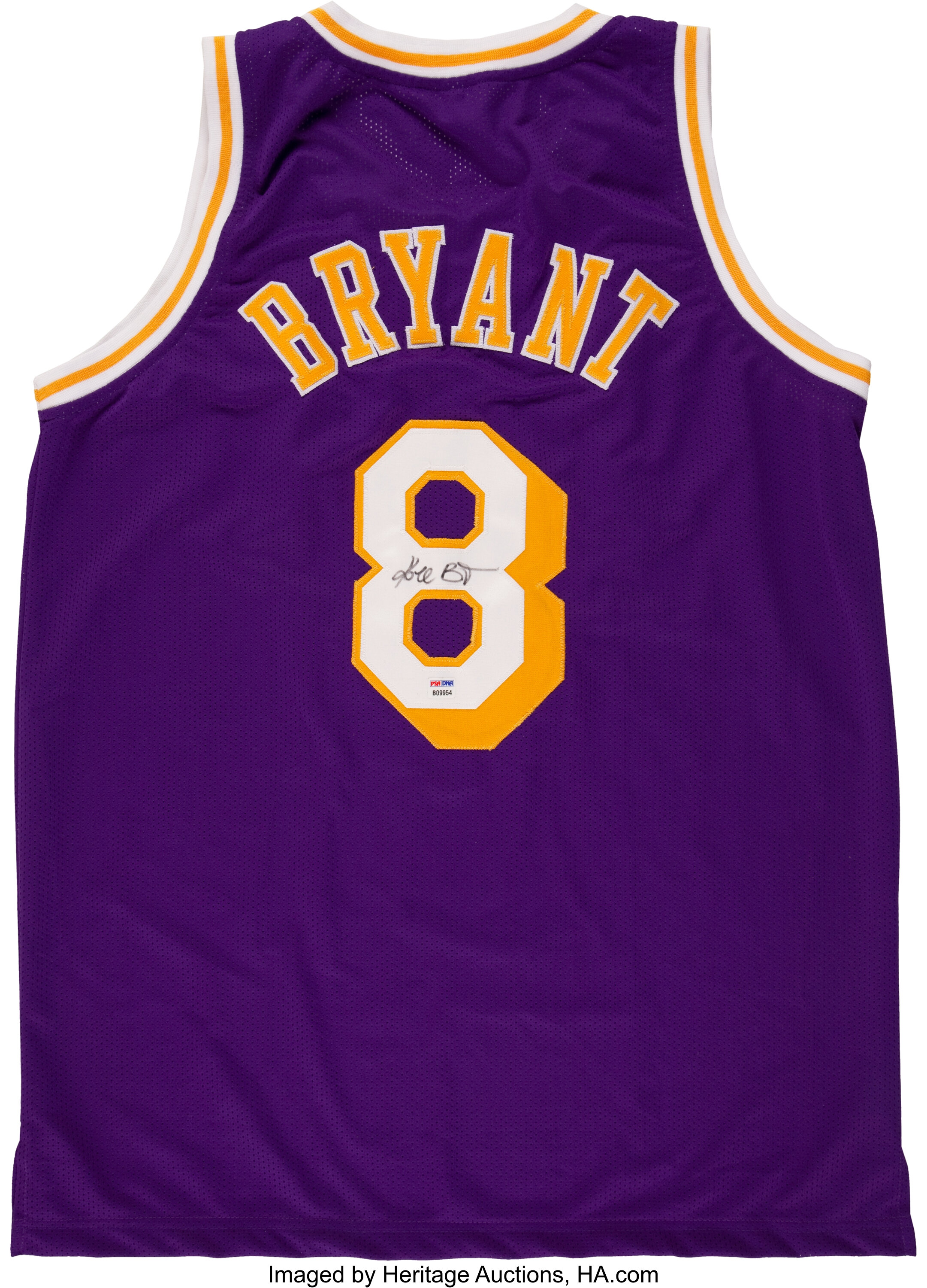 Kobe Bryant - Yellow & Purple Number 8 Kobe Jersey Set