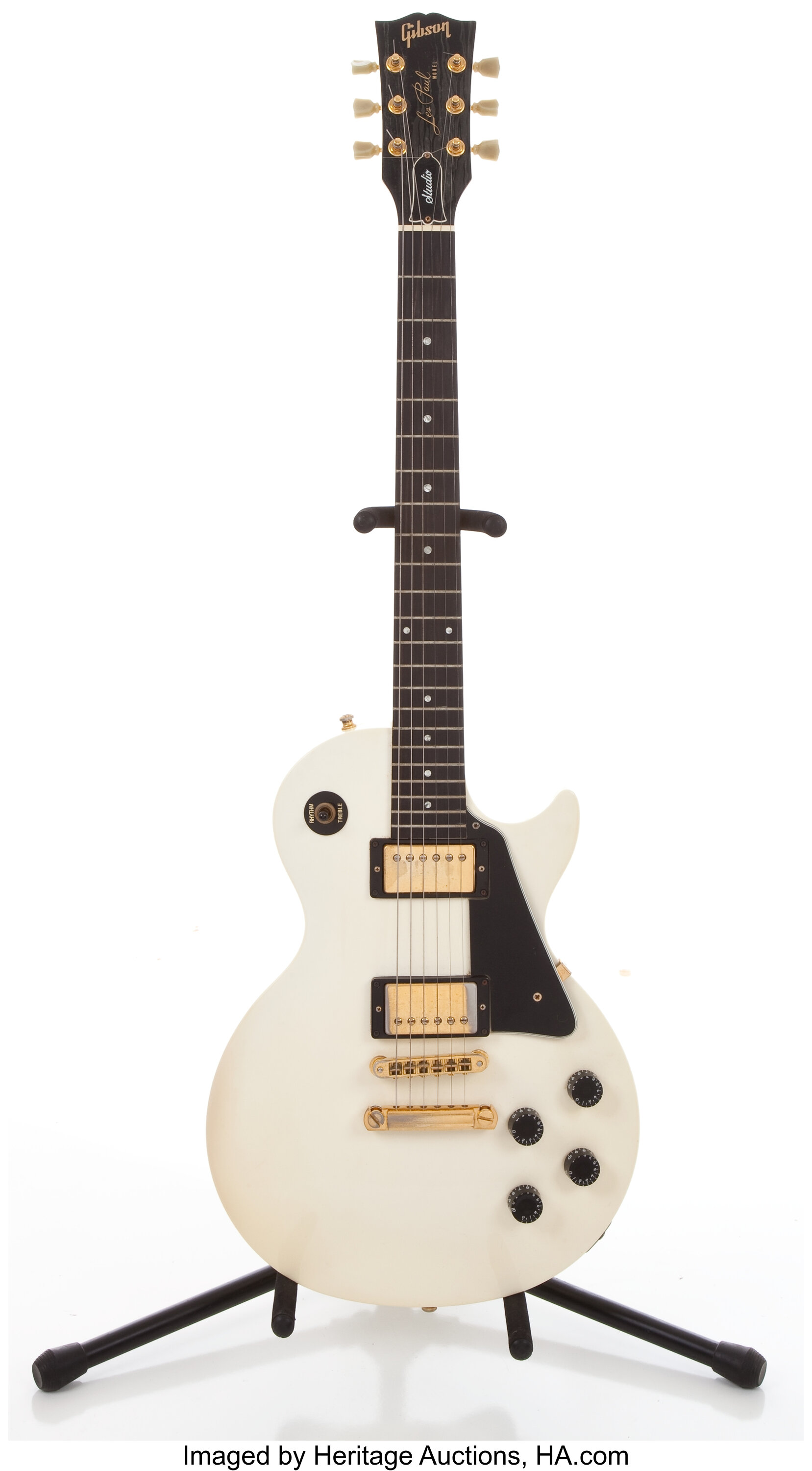 1987 Gibson Les Paul Studio White Solid Body Electric Guitar | Lot #81210 |  Heritage Auctions