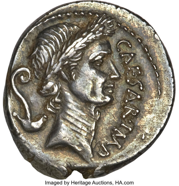 Ancients Julius Caesar As Dictator 49 44 Bc Ar Denarius 3 77 Lot 23260 Heritage Auctions