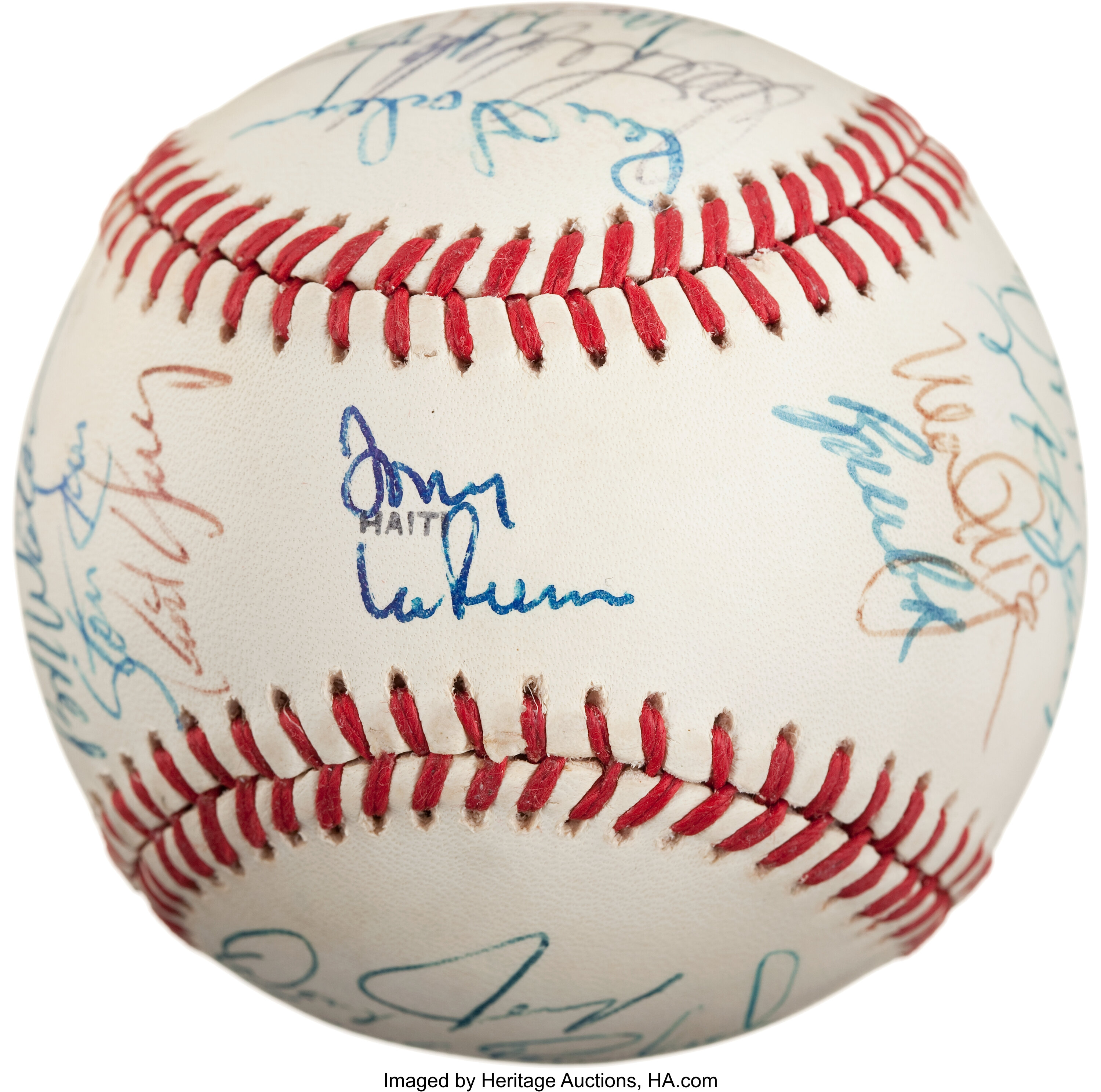 Terry Steinbach Autographed 1988 World Series OMLB Baseball