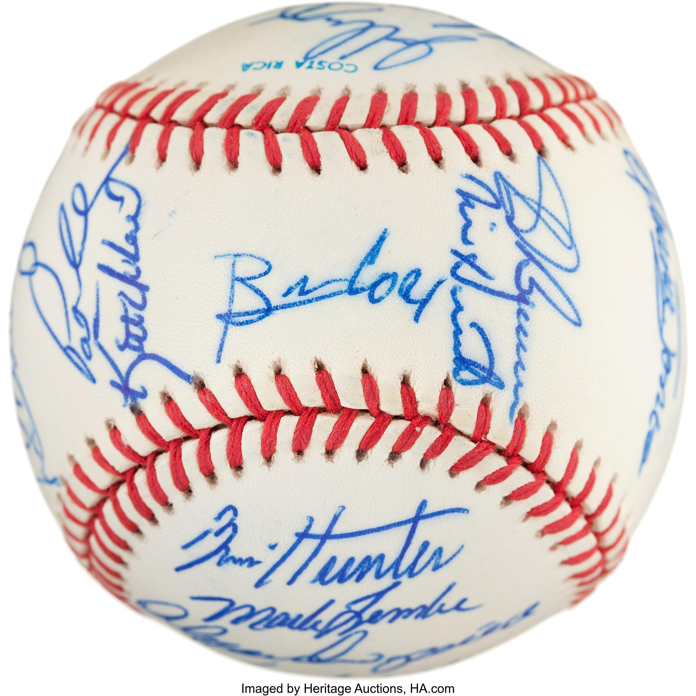 1996 Atlanta Braves Team-Signed ONL Baseball with (20) Signatures
