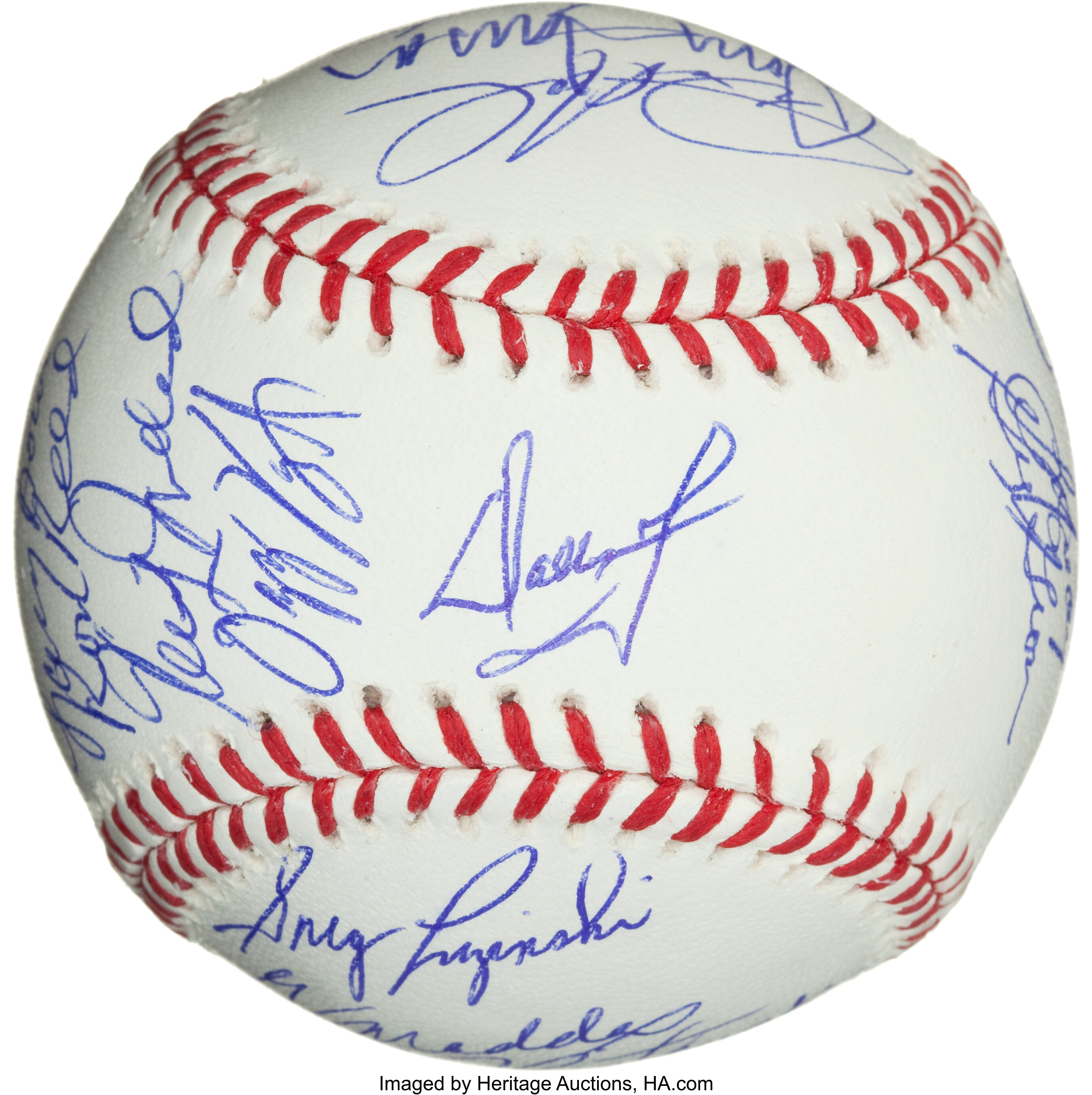 Greg Luzinski Phillies 1980 Wsc Signed Autographed M.l. Baseball Jsa  Wa301484