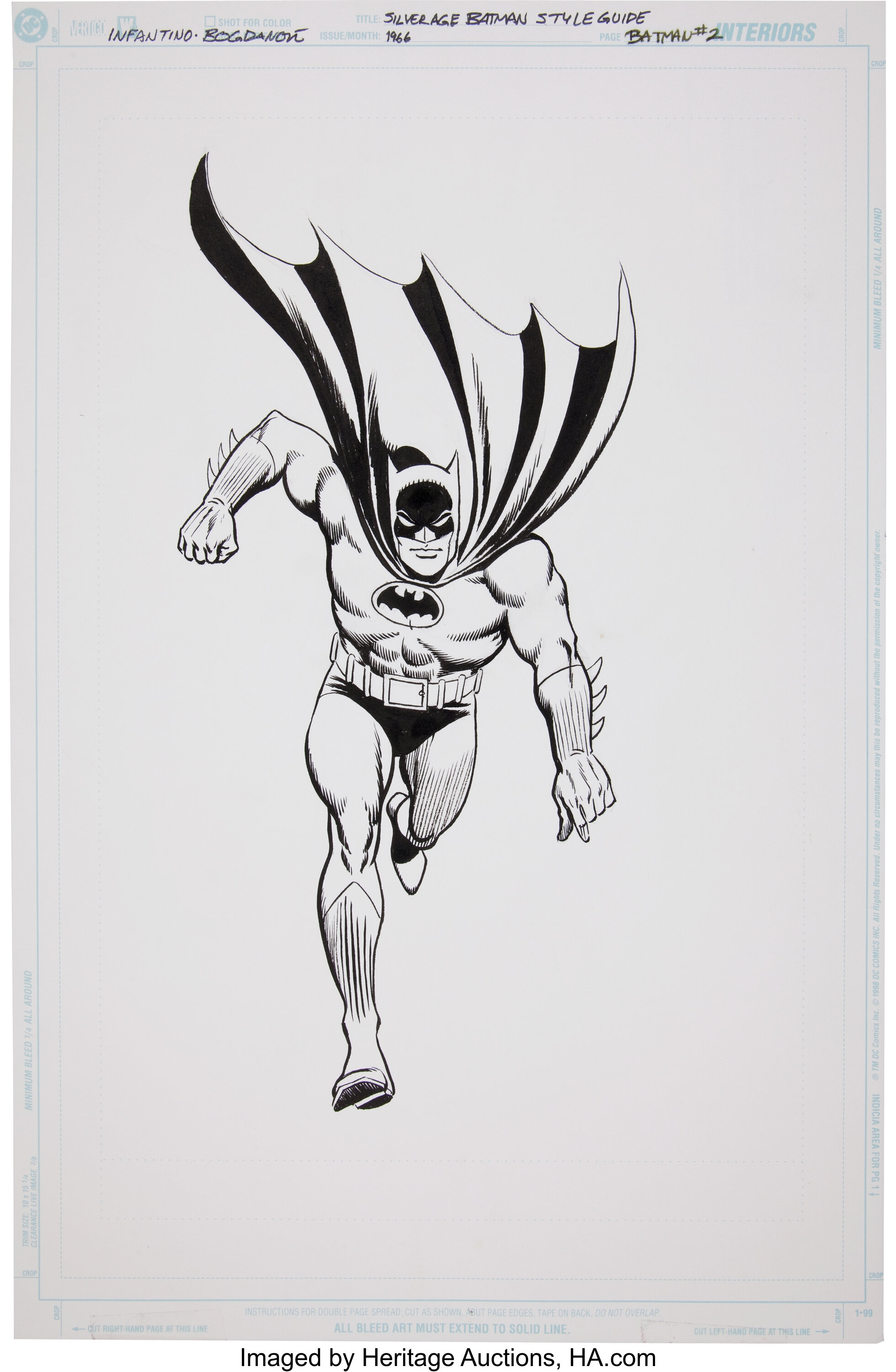 Jon Bogdanove Silver Age Carmine Infantino Batman #2 Style Guide | Lot  #14639 | Heritage Auctions