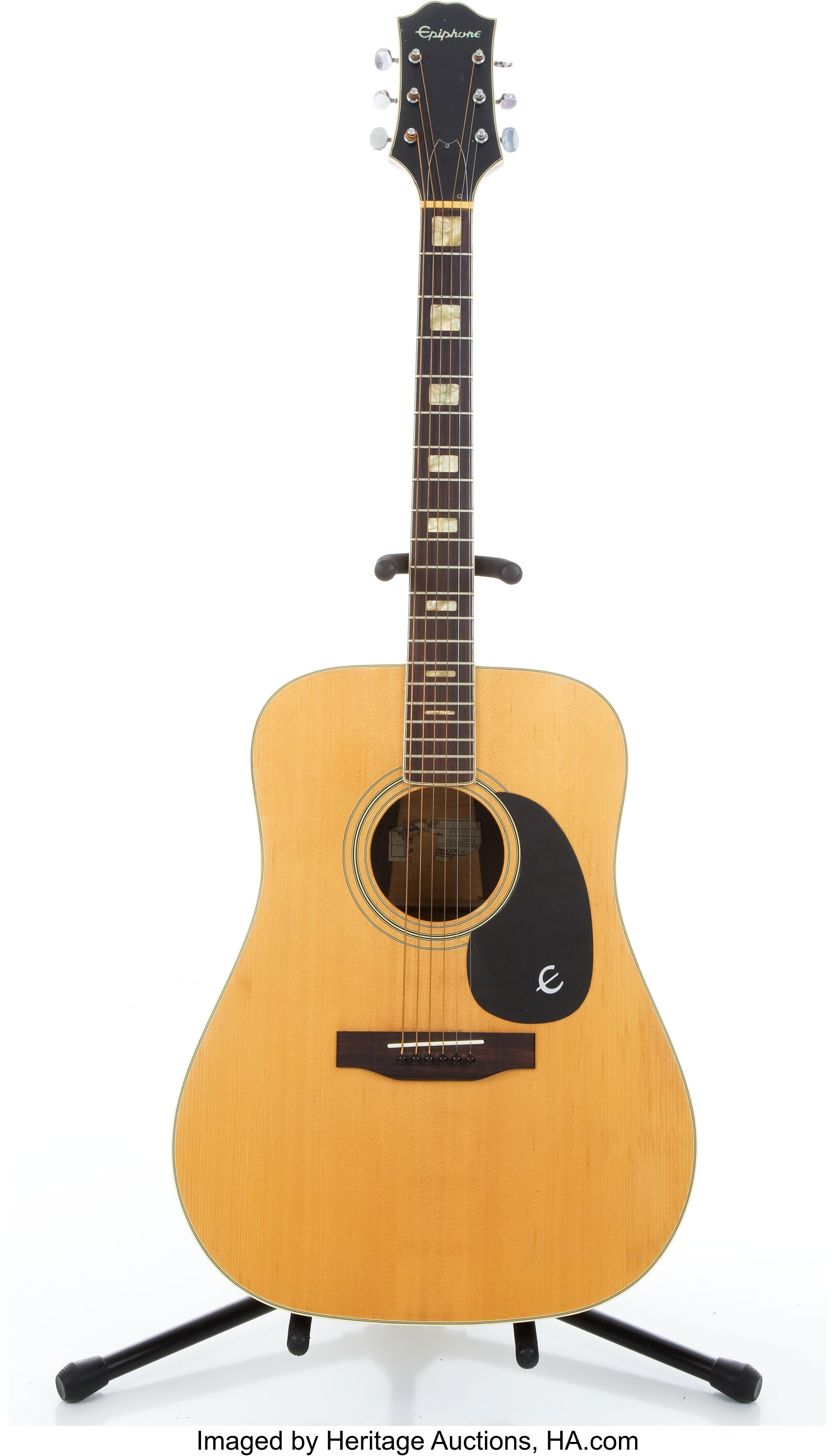 1970s Epiphone Ft 550 Excellente Natural Acoustic Guitar Na Lot 83099 Heritage Auctions 7466