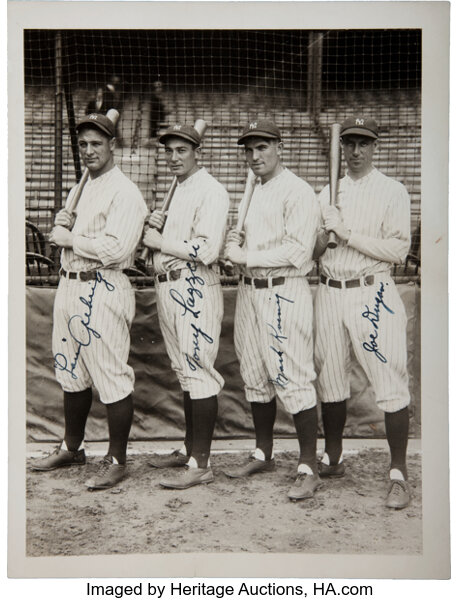 1927 Yankees Pitching Staff Original News Photograph, PSA/DNA Type, Lot  #50054