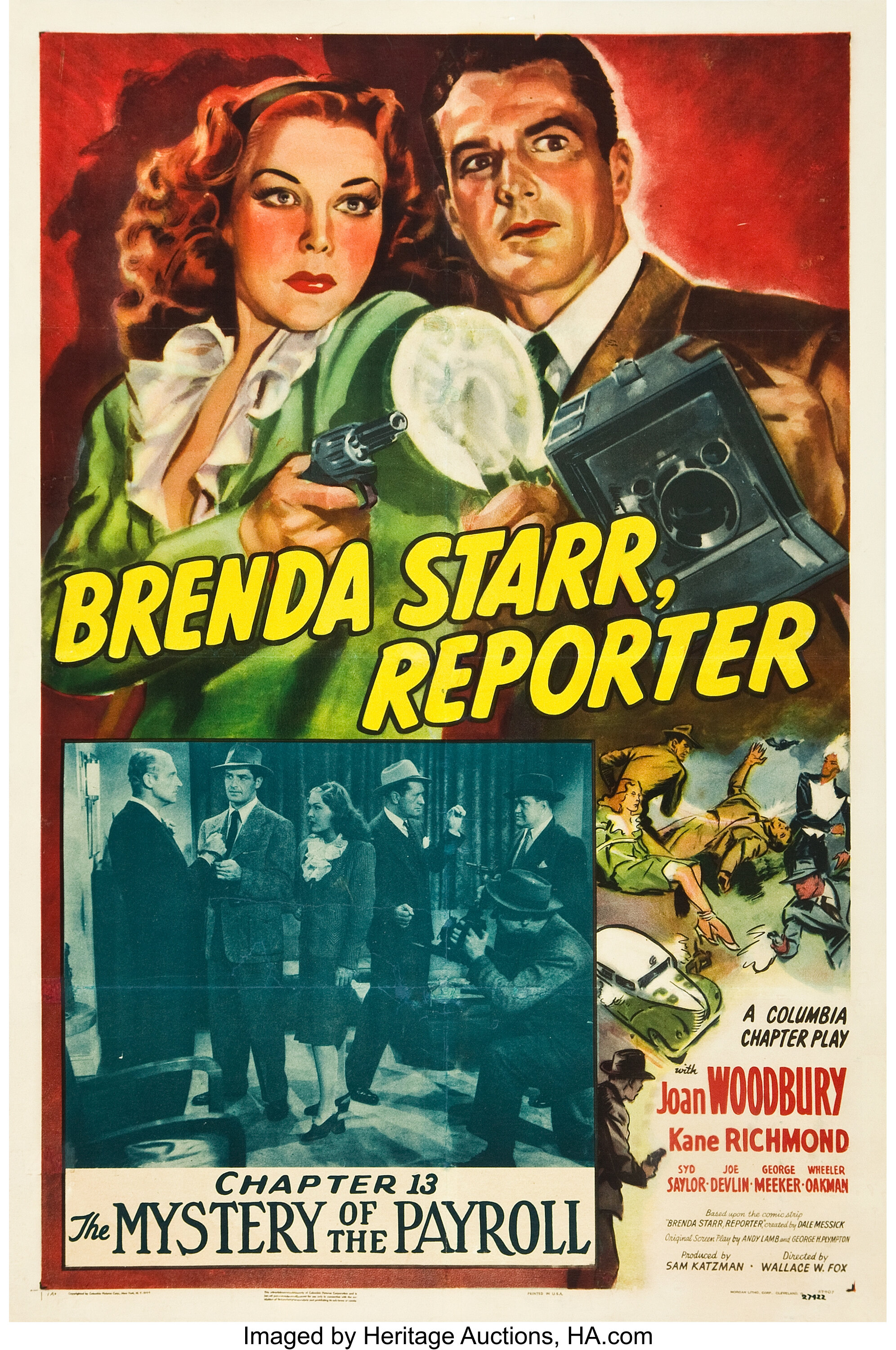 Brenda Starr Reporter (Columbia 1945) One Sheet (27 quot X 41 quot ) Lot