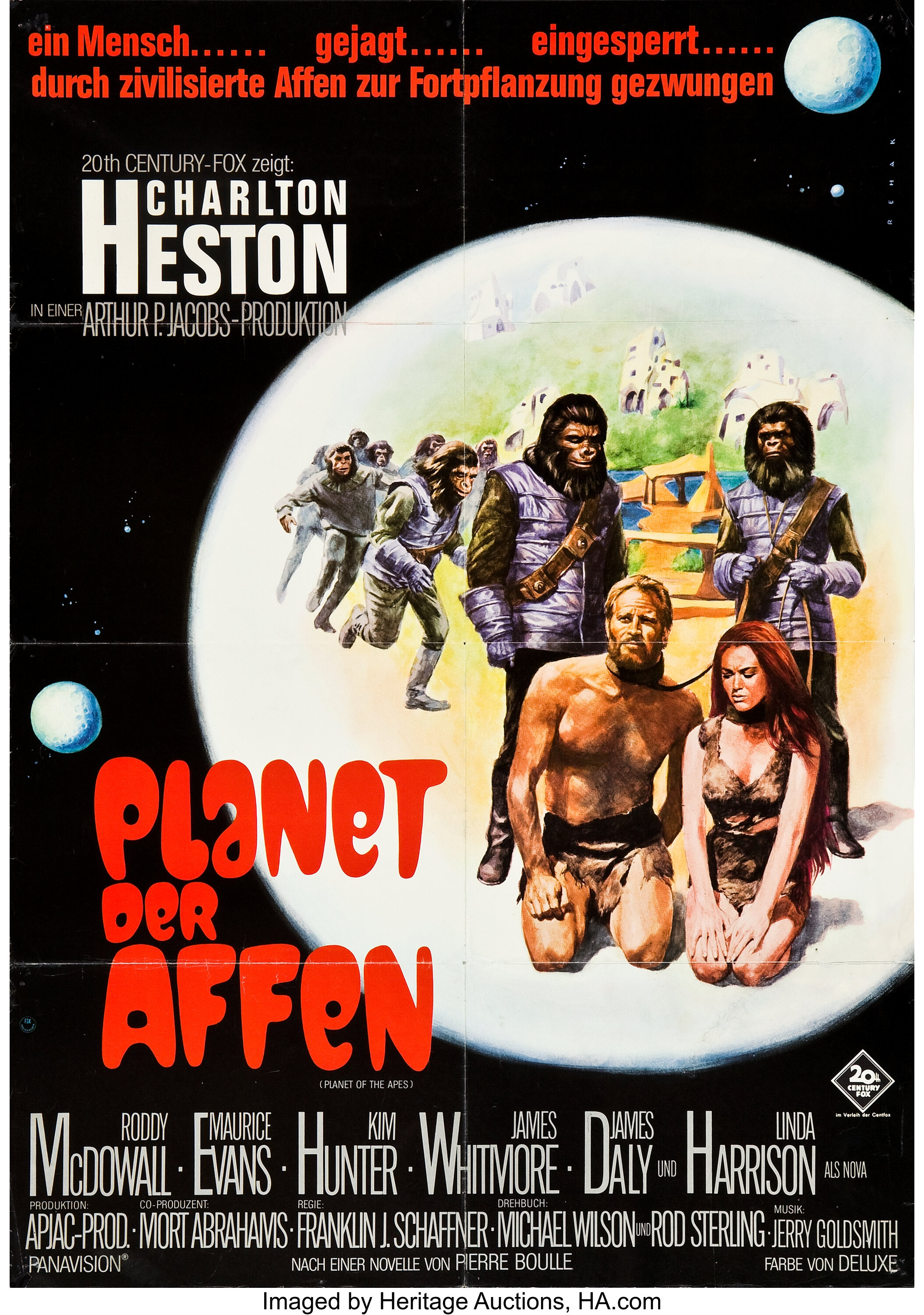 planet of the apes movie poster 1968