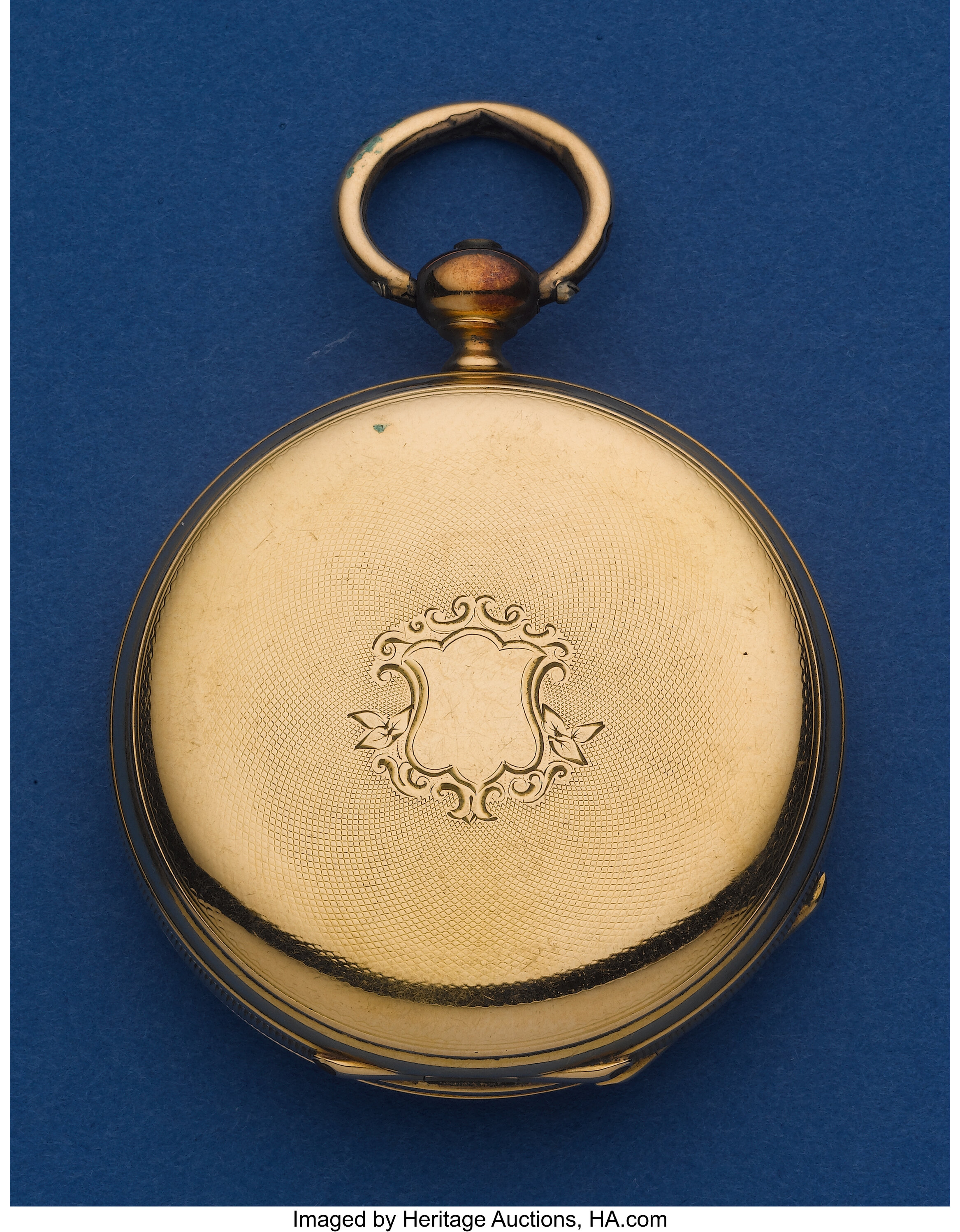 Tissot 42 mm 18k Gold Key Wind Pocket Watch. ... Timepieces | Lot ...