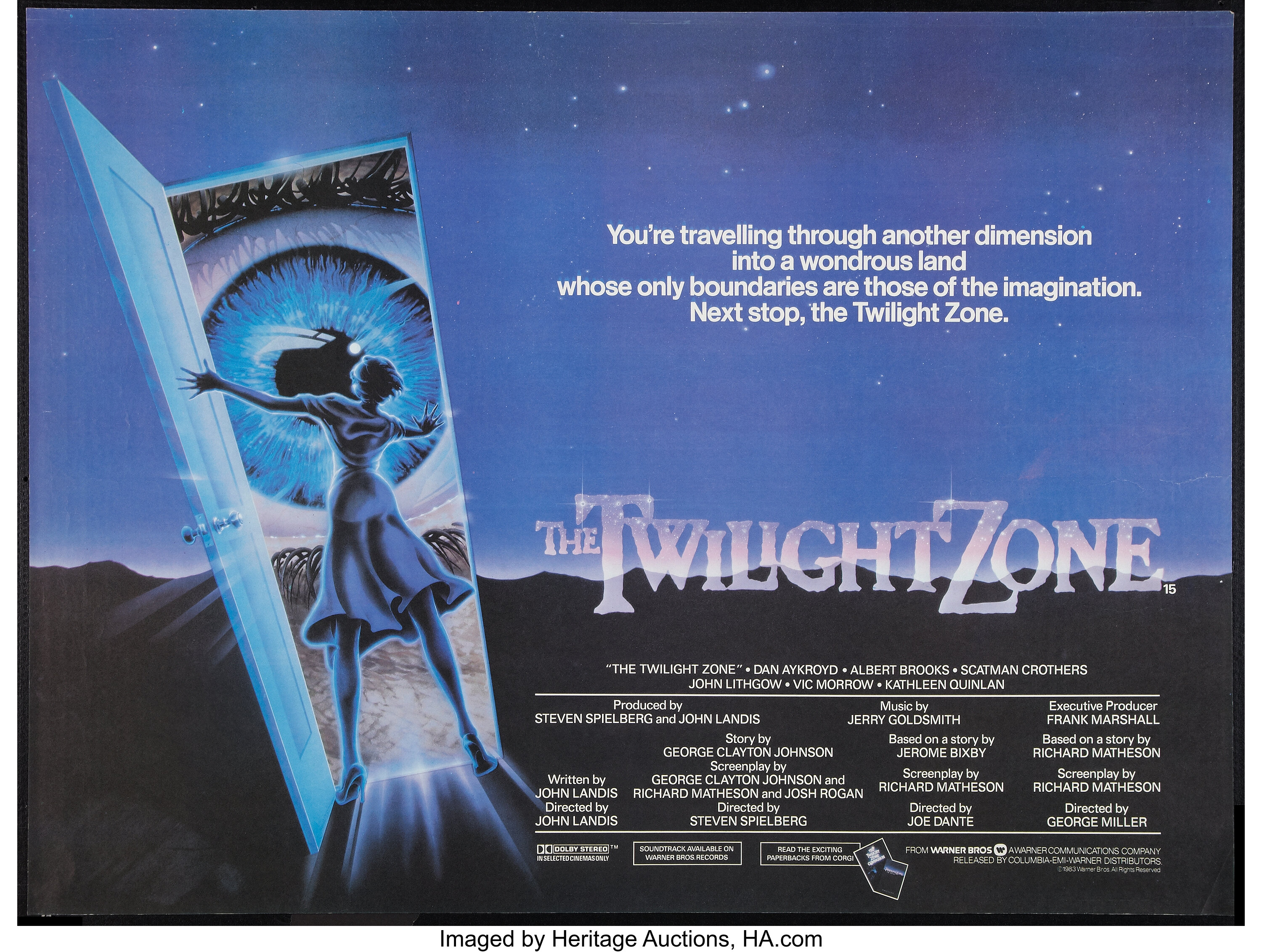 Twilight Zone: The Movie (Warner Brothers, 1983). British Quad (30