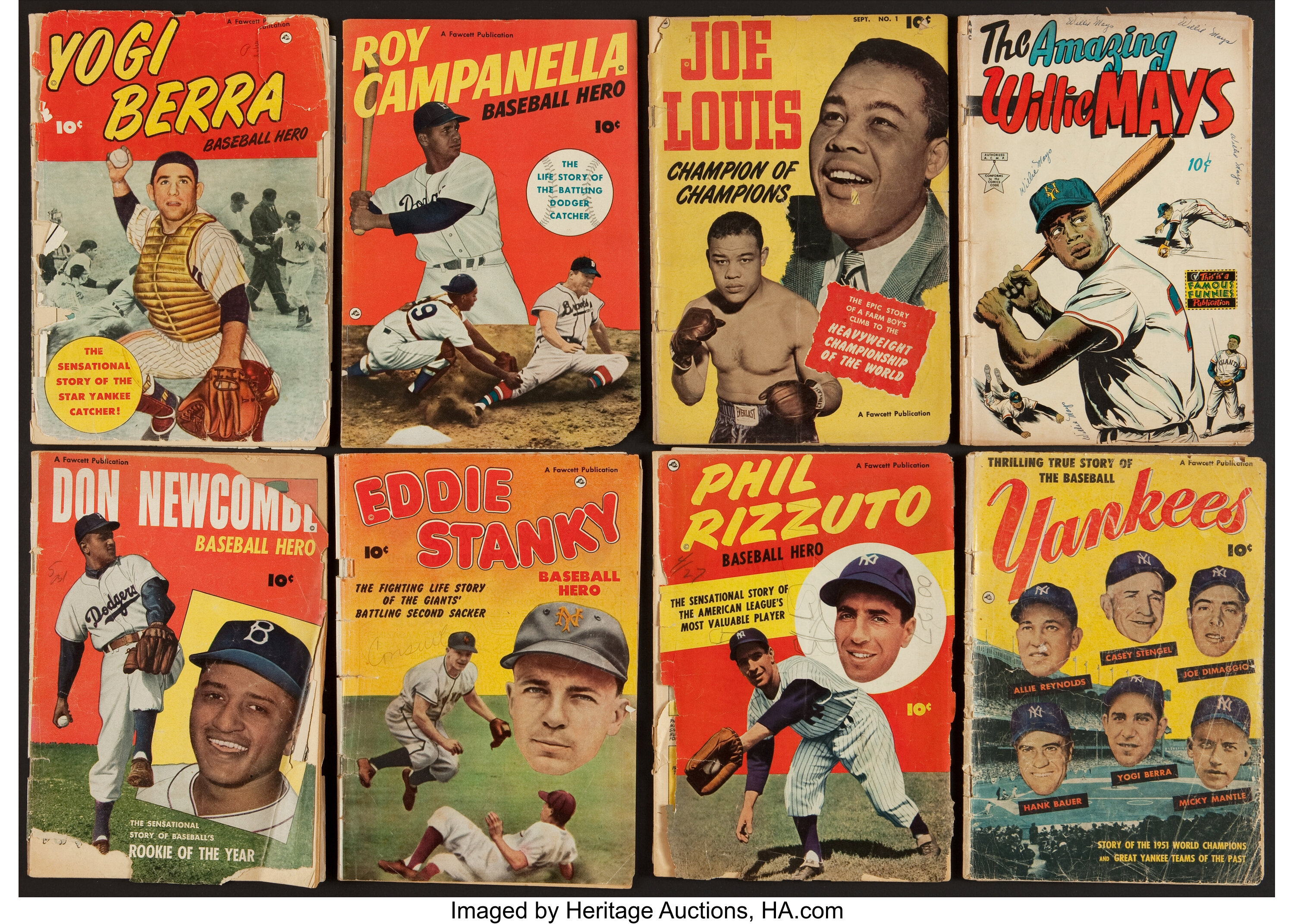 Yogi Berra, Baseball Hero #NN (1951) Photo, Scarce