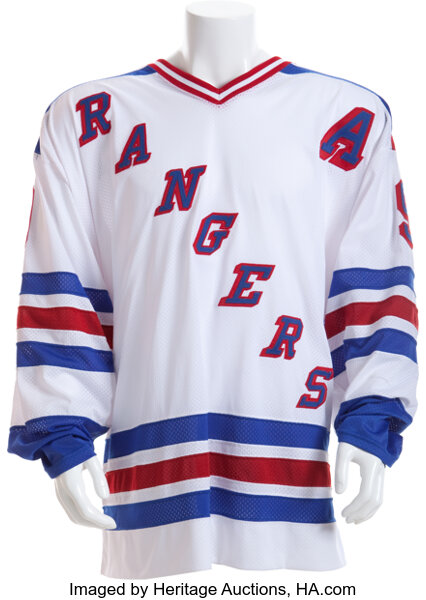 Wayne Gretzky's New York Rangers jersey from his final ever NHL game hits  the auction block