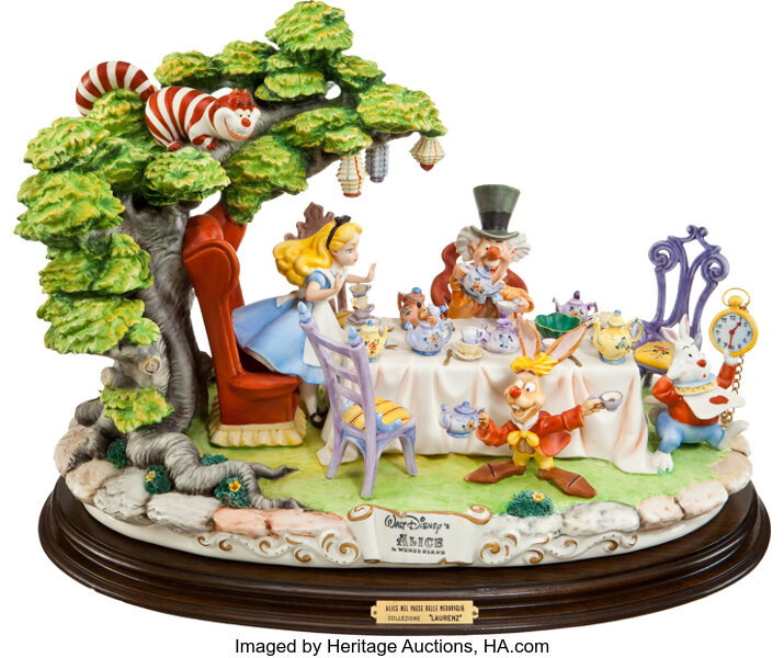 Alice in Wonderland Alice at the Mad Hatter's Tea Party Disney, Lot #91405