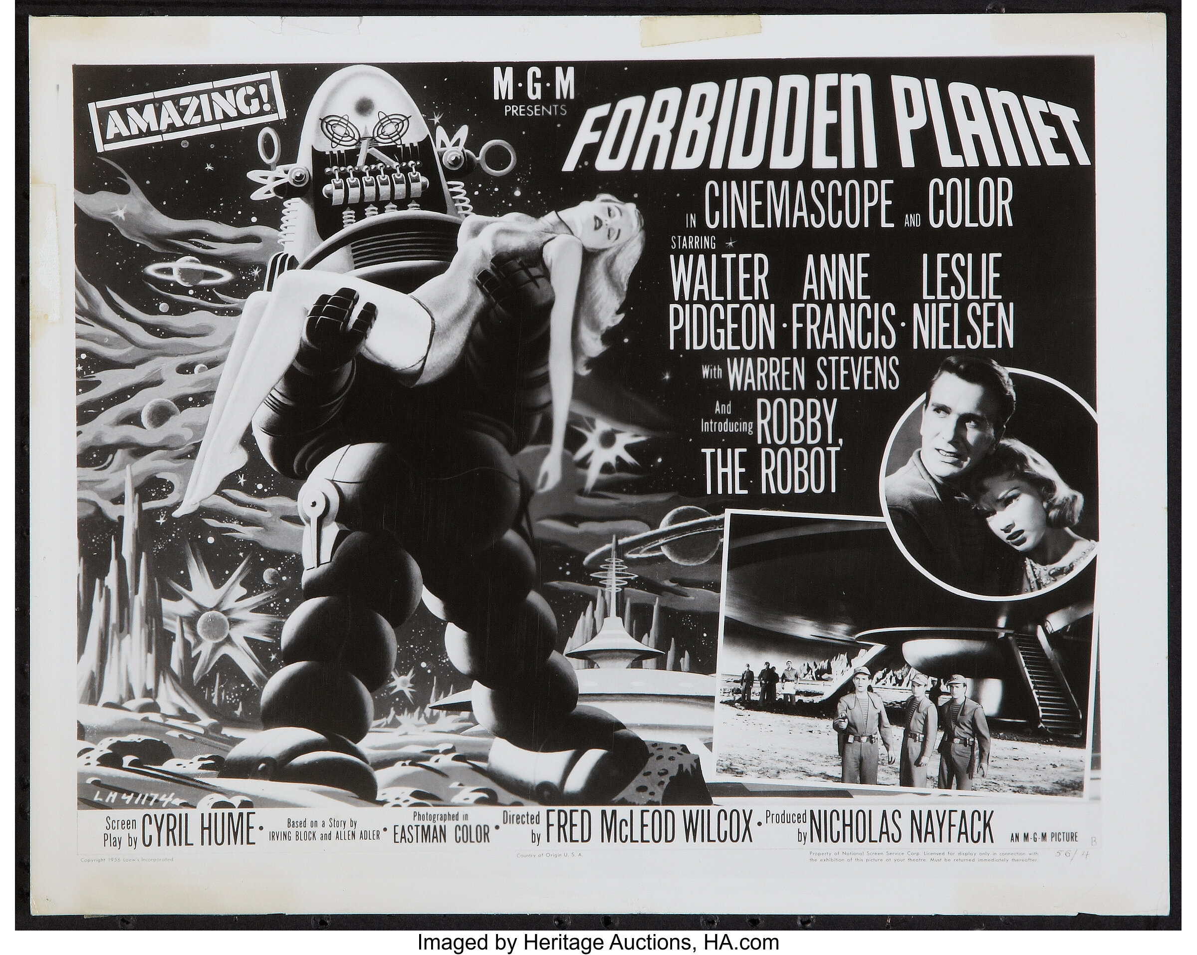 Forbidden Planet Mgm 1956 Special Art Photo 8 X 10 Science Lot 52136 Heritage Auctions 2310