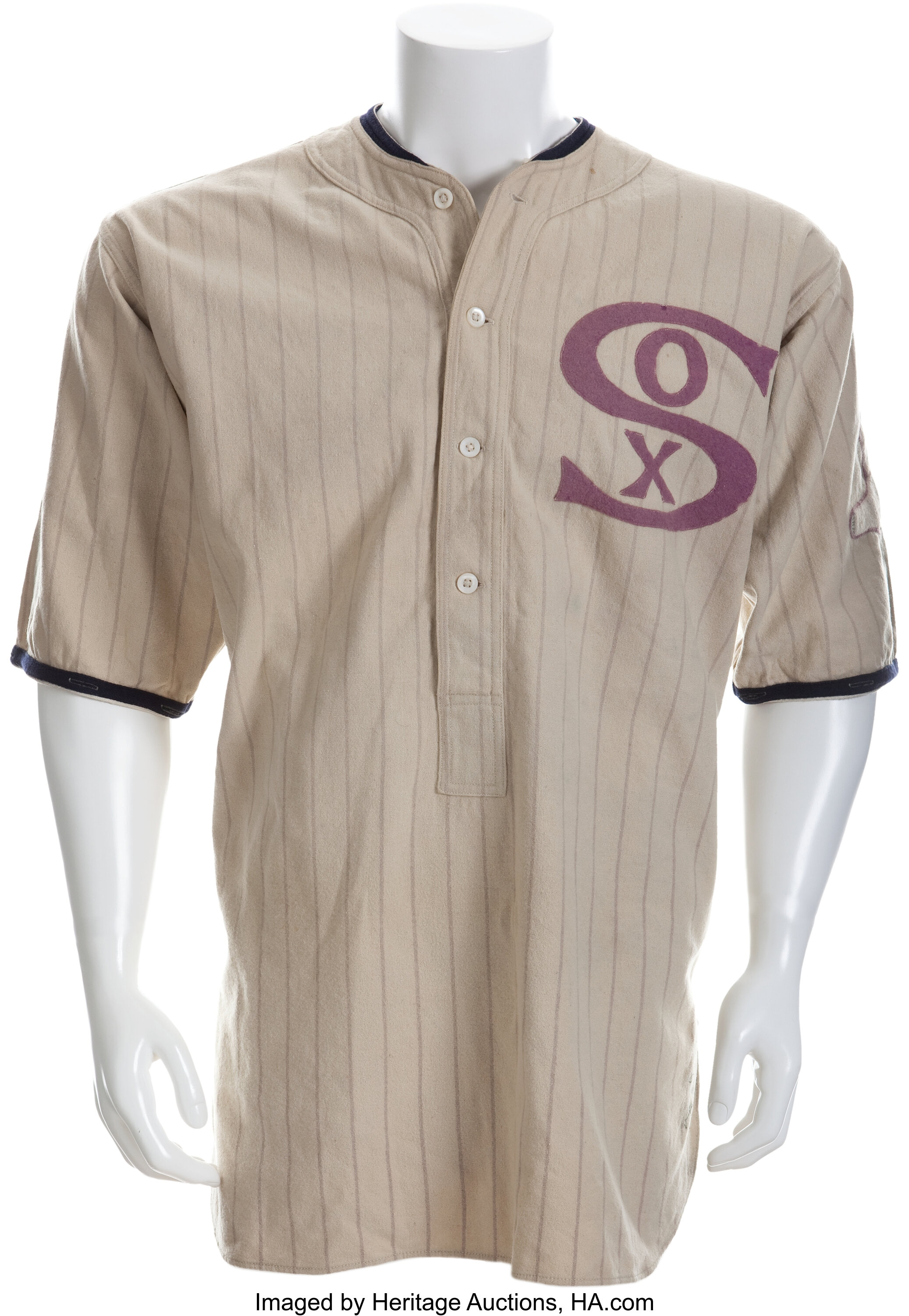 1920 Urban Red Faber Game Worn Chicago White Sox Uniform