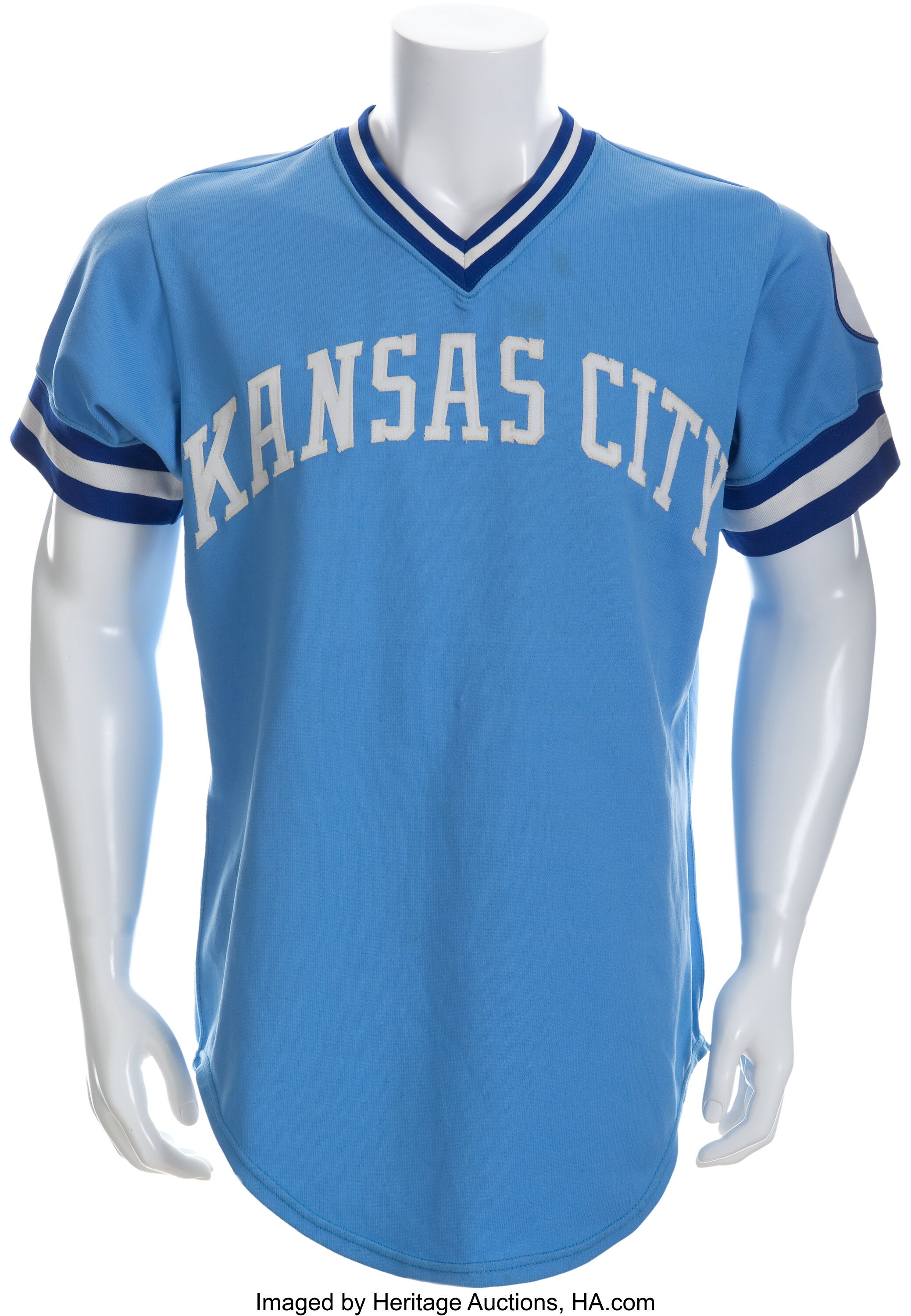 1980 George Brett Game Worn Kansas City Royals Jersey. Baseball