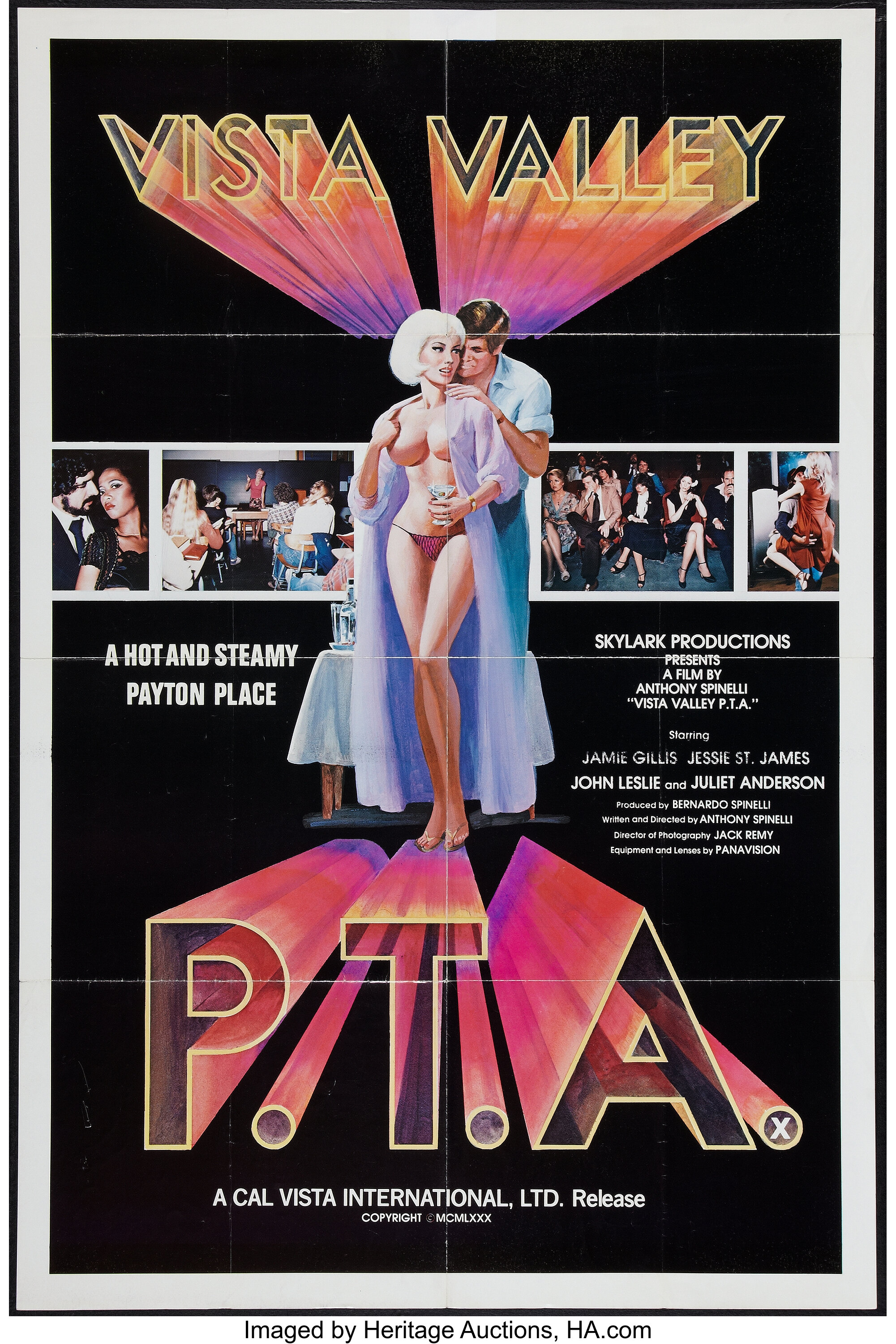 Vista Valley Pta Cal Vista 1980 One Sheet 27 X 41 Adult Lot 53464 Heritage Auctions 6397