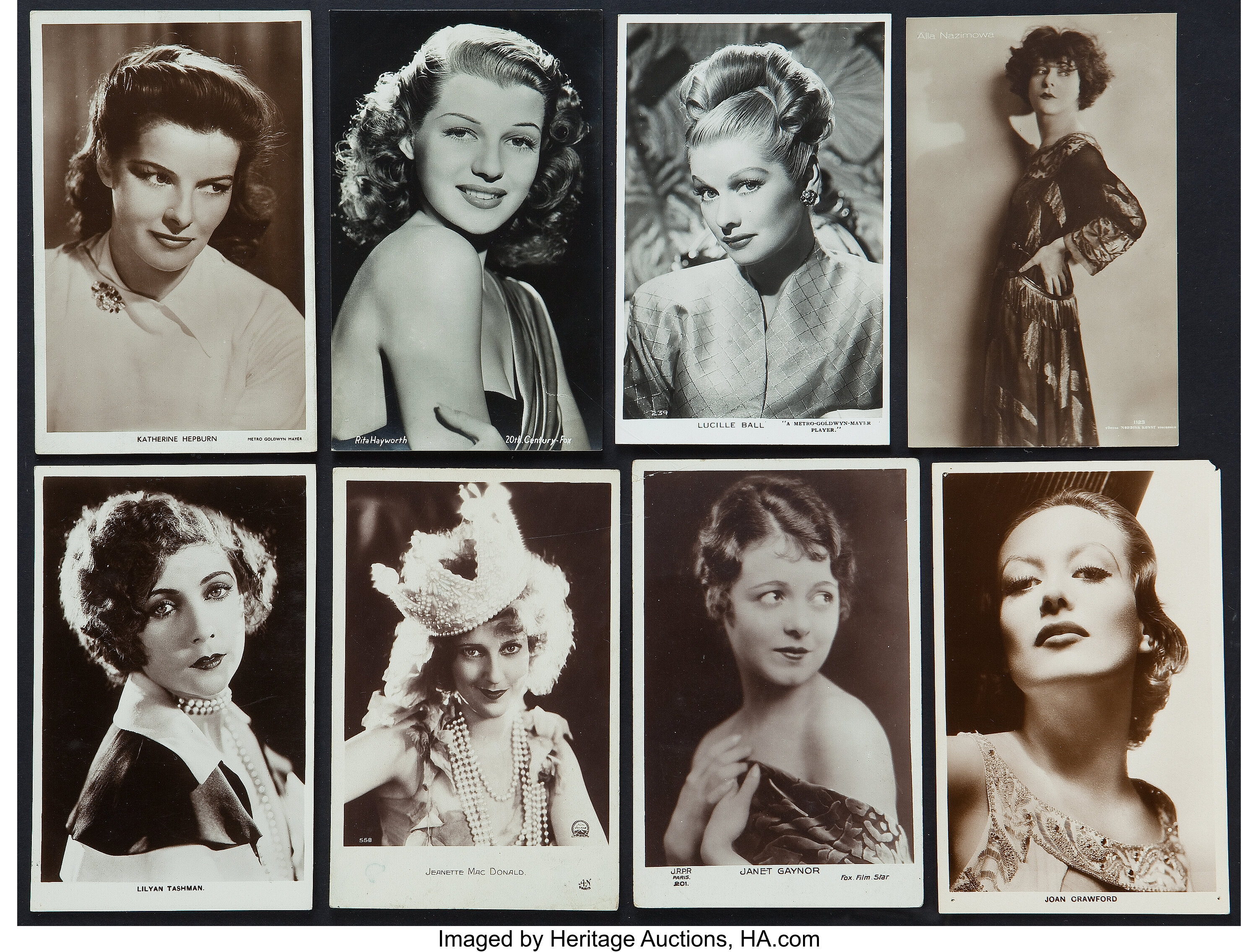 European Film Star Postcards