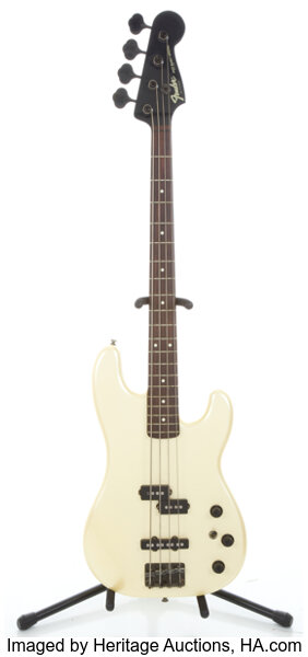 1985 Fender Jazz Bass Special Pearl White Electric Bass Guitar 