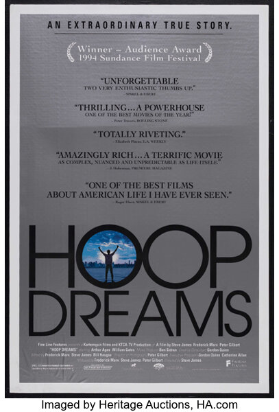 Hoop Dreams Fine Line Features 1994 One Sheet 27 X 41 Lot 25116 Heritage Auctions