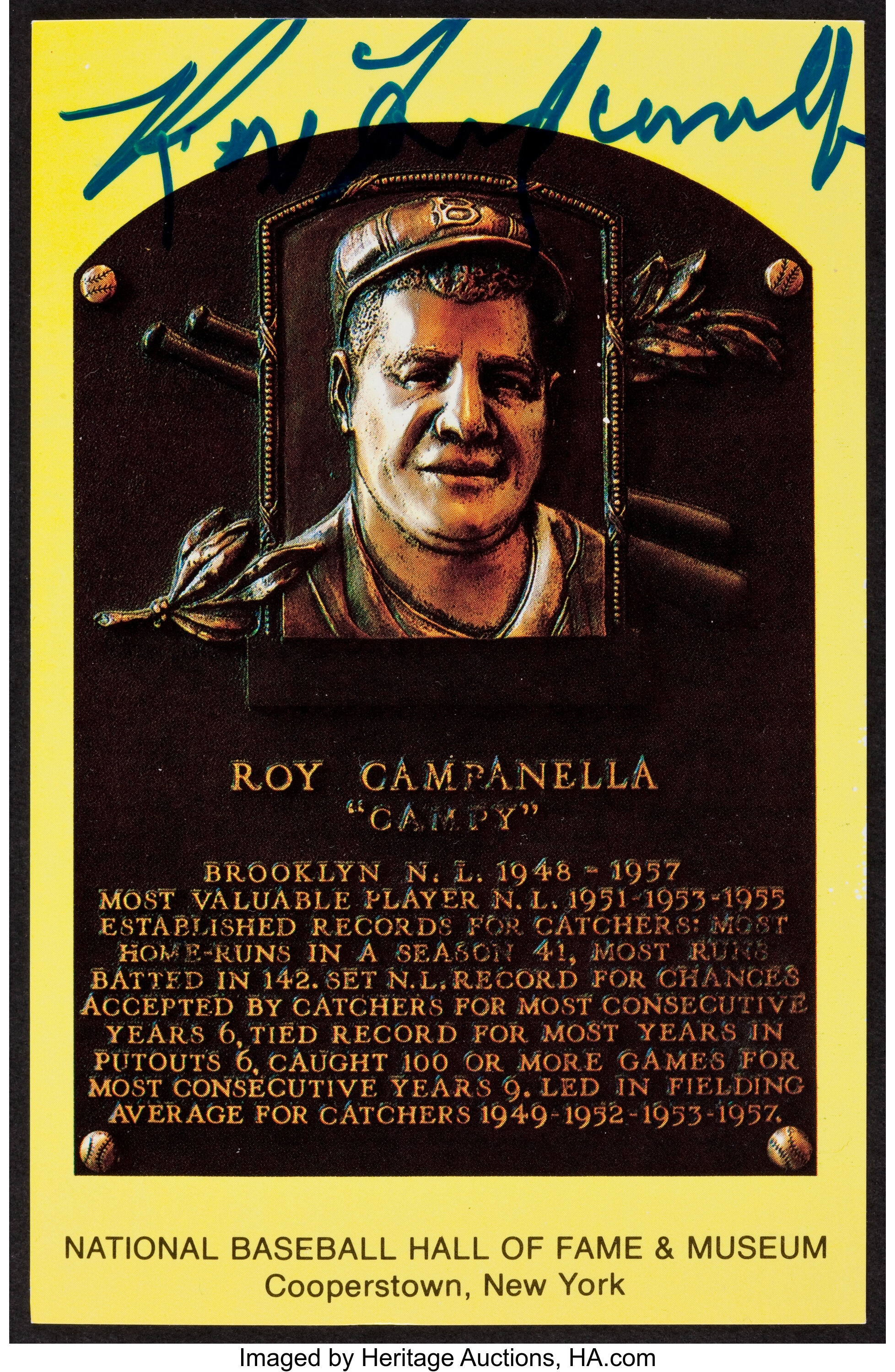 Campanella, Roy  Baseball Hall of Fame