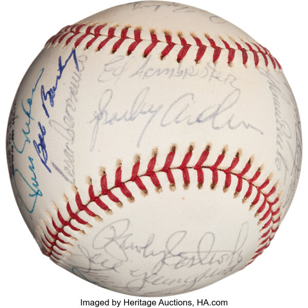 Lot Detail - 1975 WORLD CHAMPION CINCINNATI REDS TEAM SIGNED