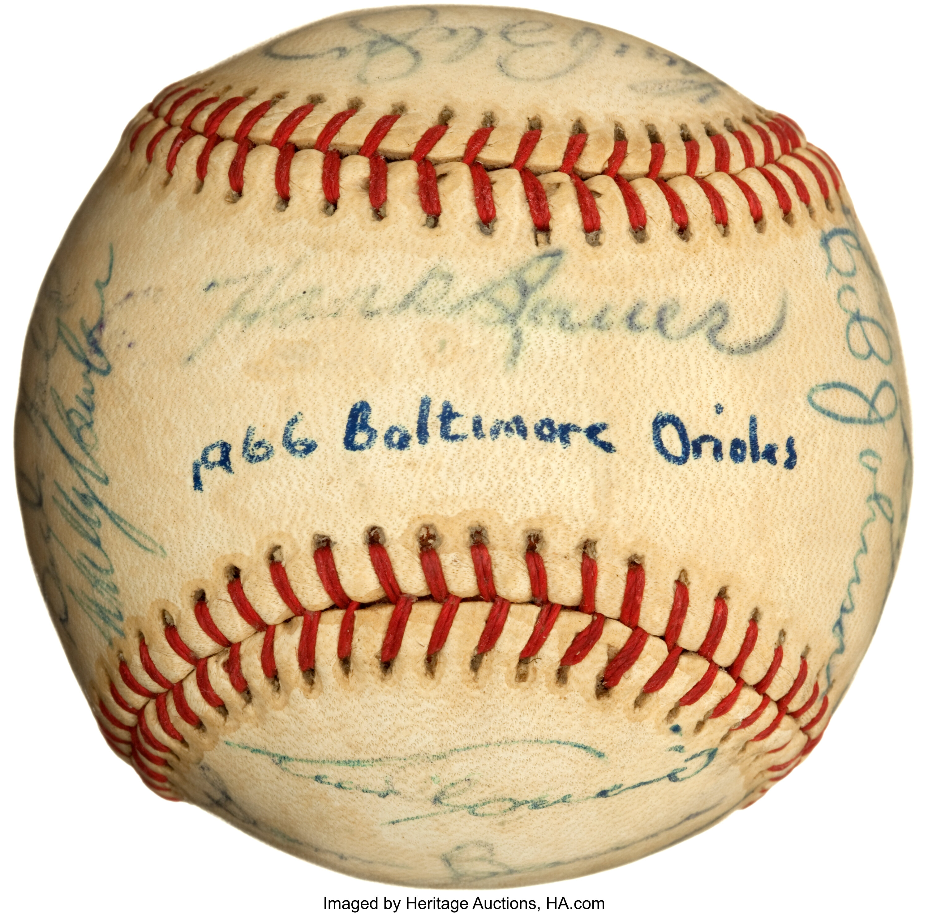 1966 Atlanta Braves VS San Francisco Giants Team Signed Baseball 33 Si —  Showpieces Sports