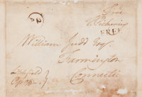 George Washington Two Letters Written By Two Of President Lot